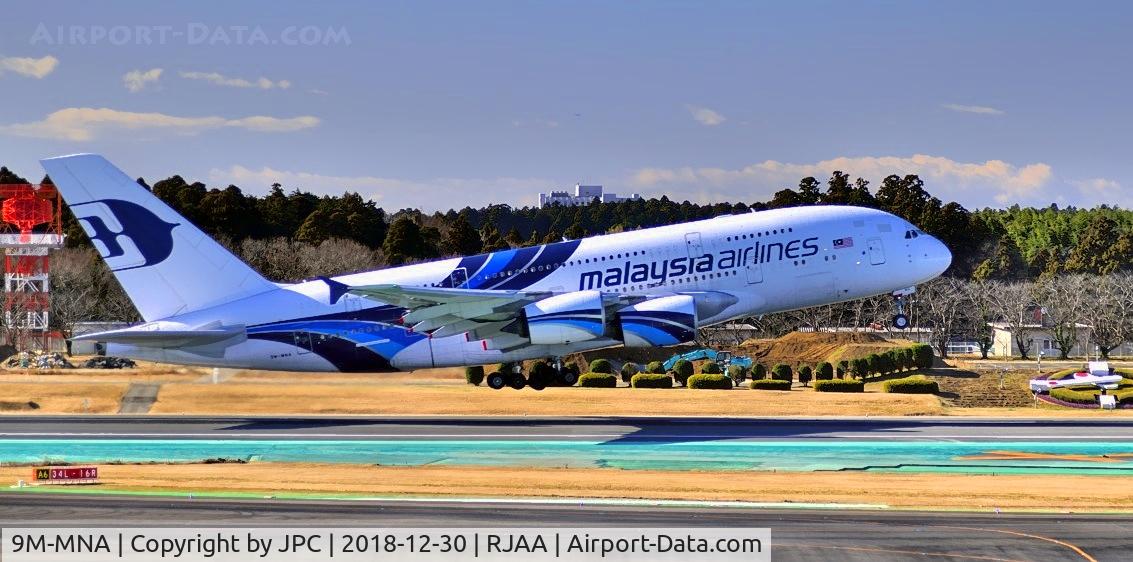 9M-MNA, 2011 Airbus A380-841 C/N 078, TO by the clock
