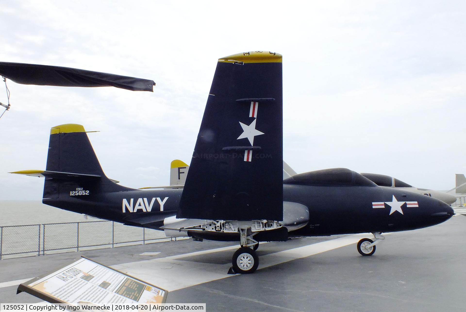 125052, McDonnell F2H-2 Banshee C/N 375, McDonnell F2H-2 Banshee at the USS Lexington Museum, Corpus Christi TX