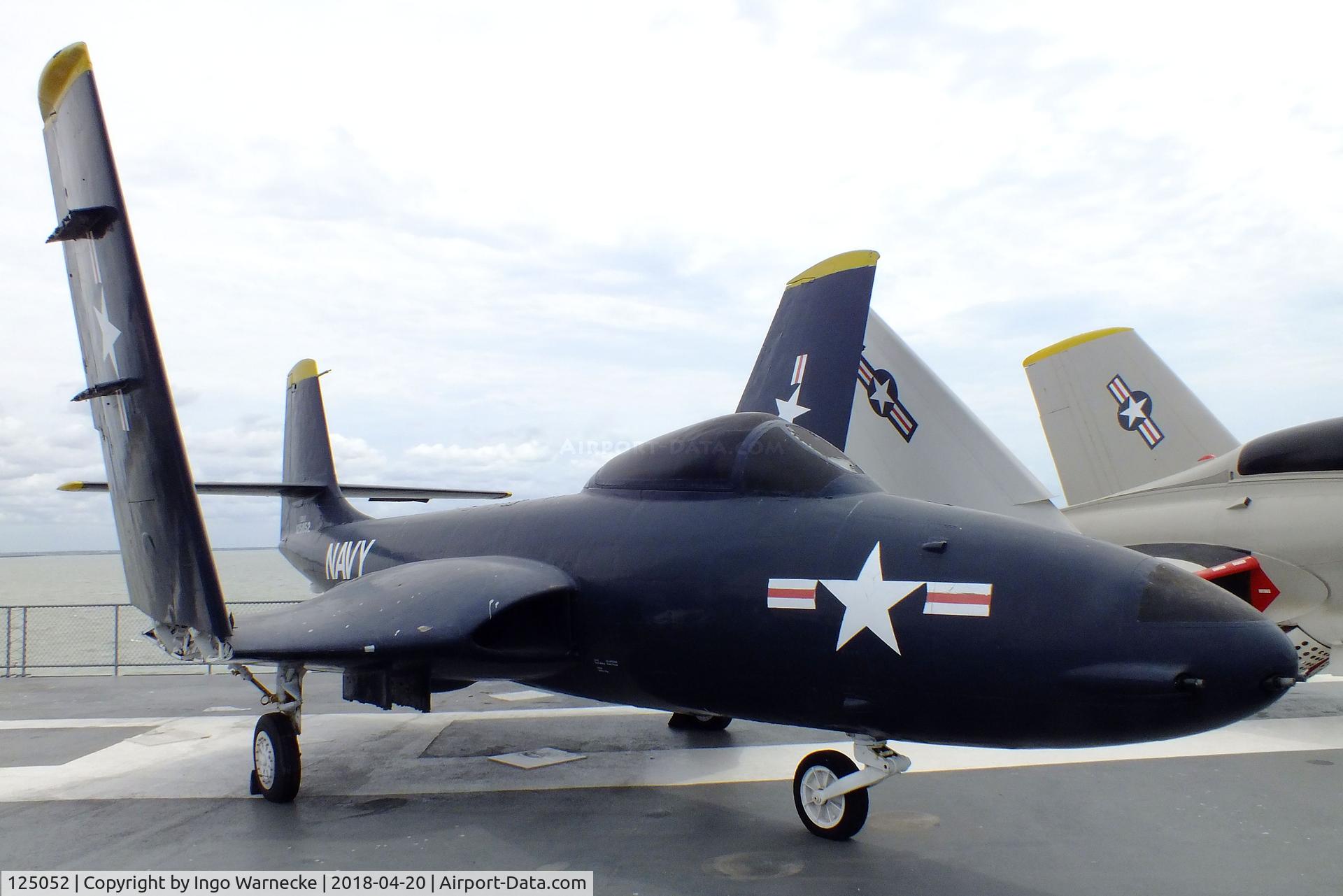 125052, McDonnell F2H-2 Banshee C/N 375, McDonnell F2H-2 Banshee at the USS Lexington Museum, Corpus Christi TX