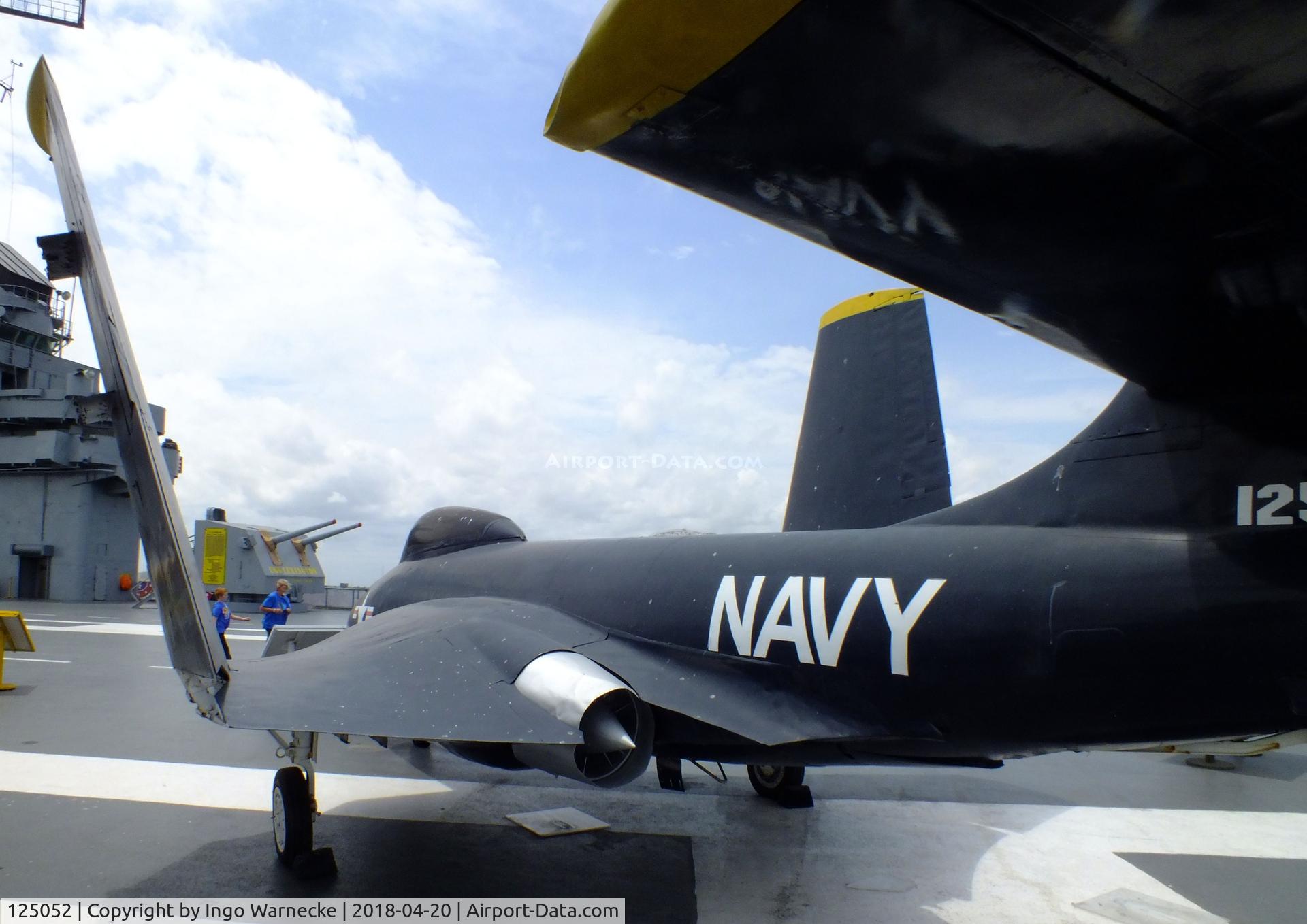 125052, McDonnell F2H-2 Banshee C/N 375, McDonnell F2H-2 Banshee at the USS Lexington Museum, Corpus Christi TX