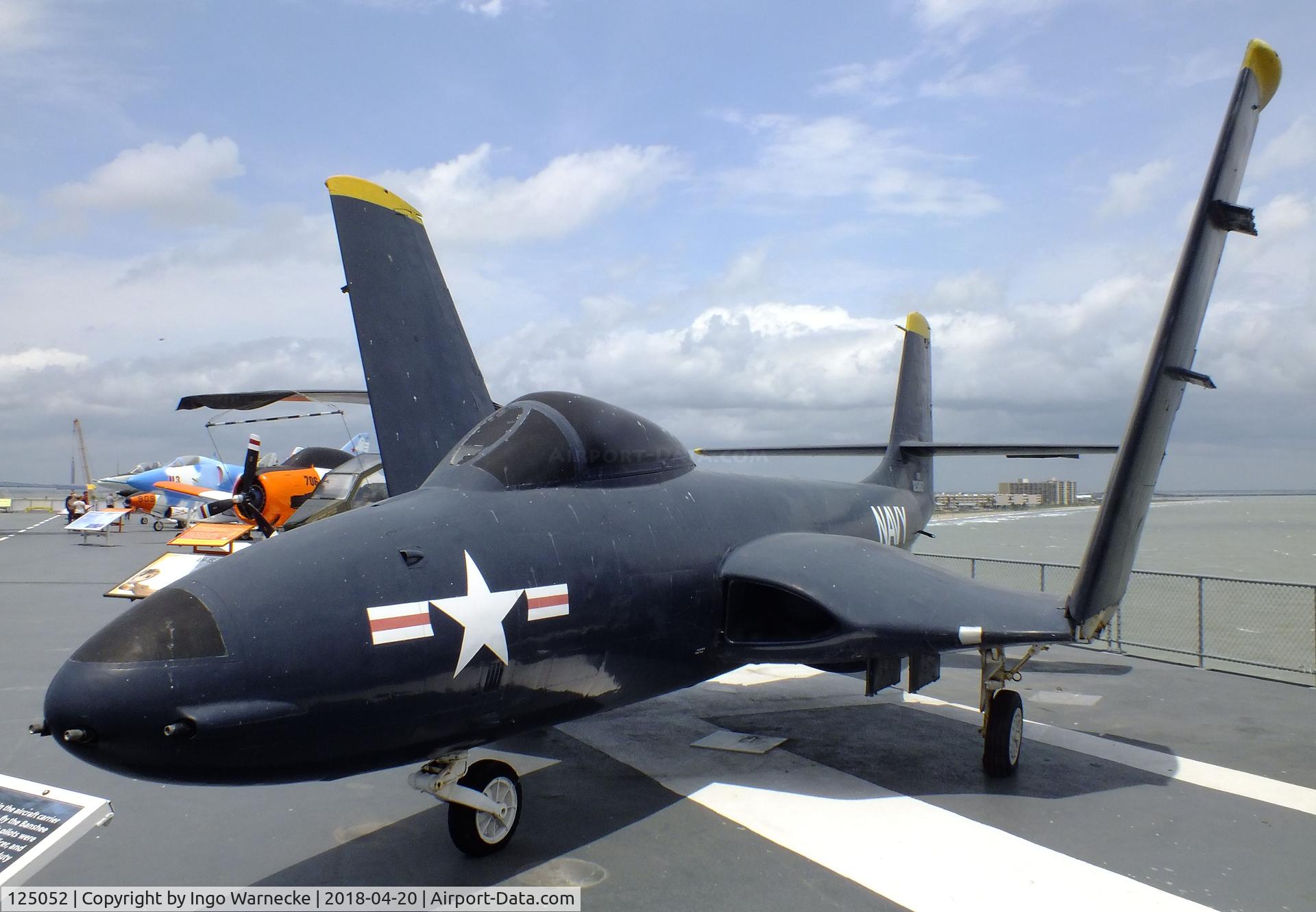 125052, McDonnell F2H-2 Banshee C/N 375, McDonnell F2H-2 Banshee at the USS Lexington Museum, Corpus Christi TX