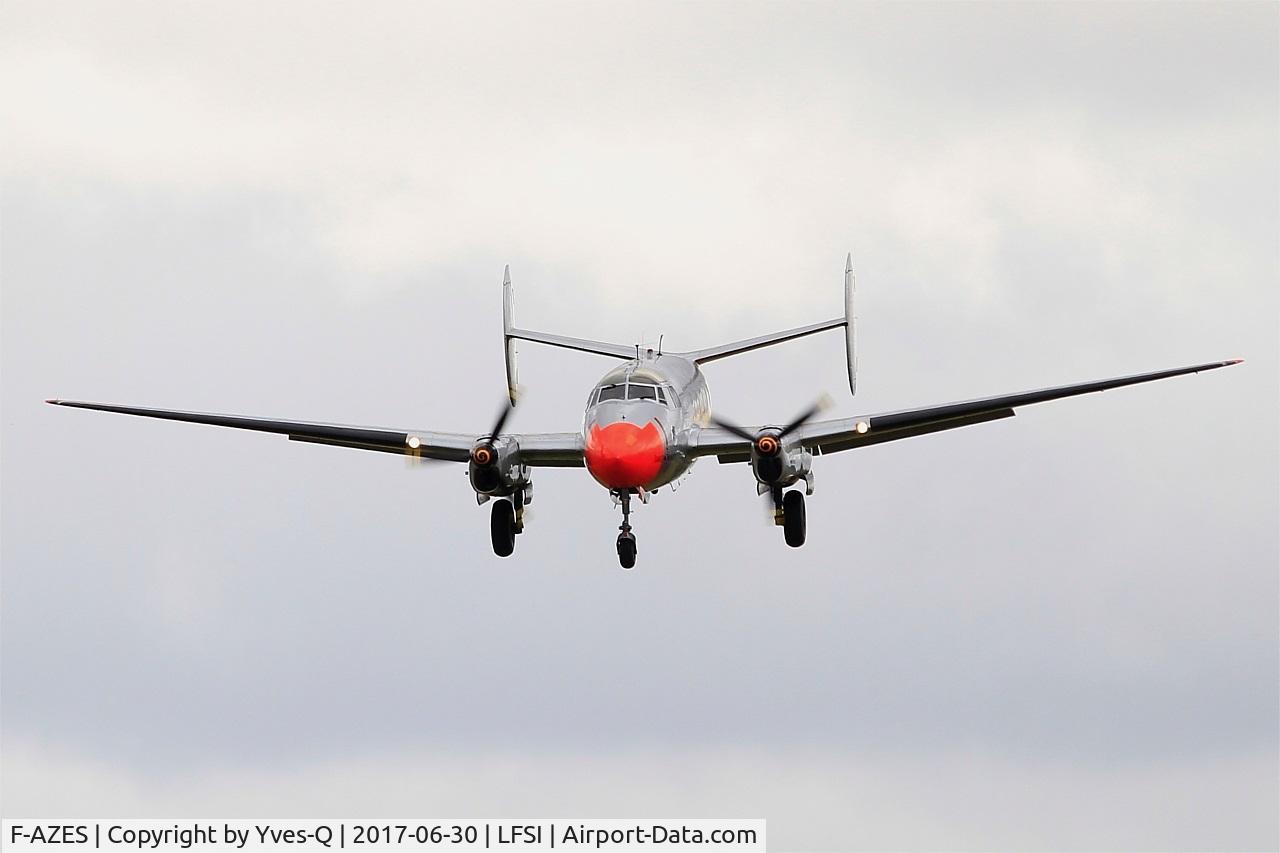 F-AZES, Dassault MD-312 Flamant C/N 226, Dassault MD-312 Flamant, On final rwy 29, St Dizier-Robinson Air Base 113 (LFSI) Open day 2017