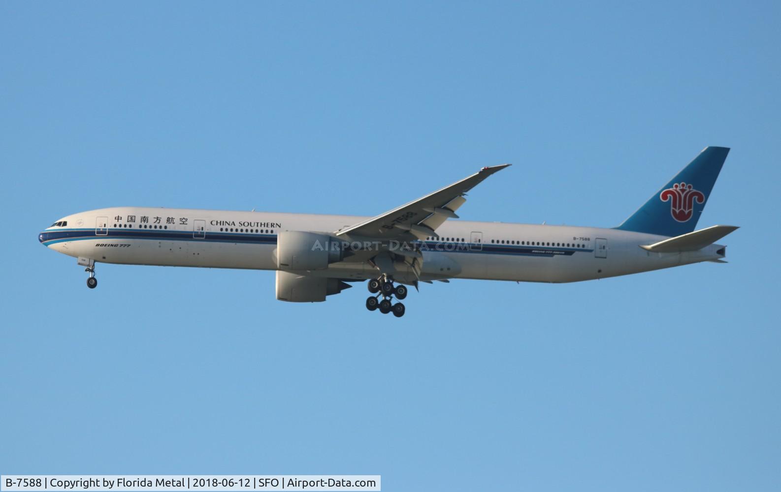 B-7588, 2016 Boeing 777-300/ER C/N 43228, China Southern