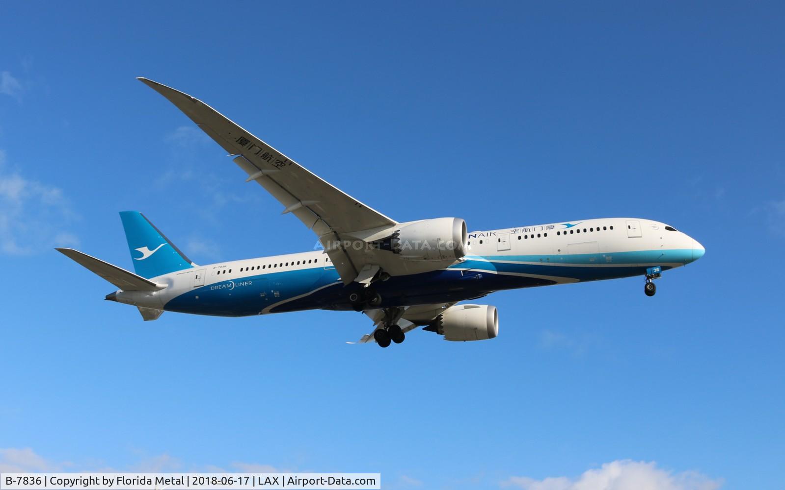 B-7836, 2017 Boeing 787-9 Dreamliner C/N 63042, Xiamen