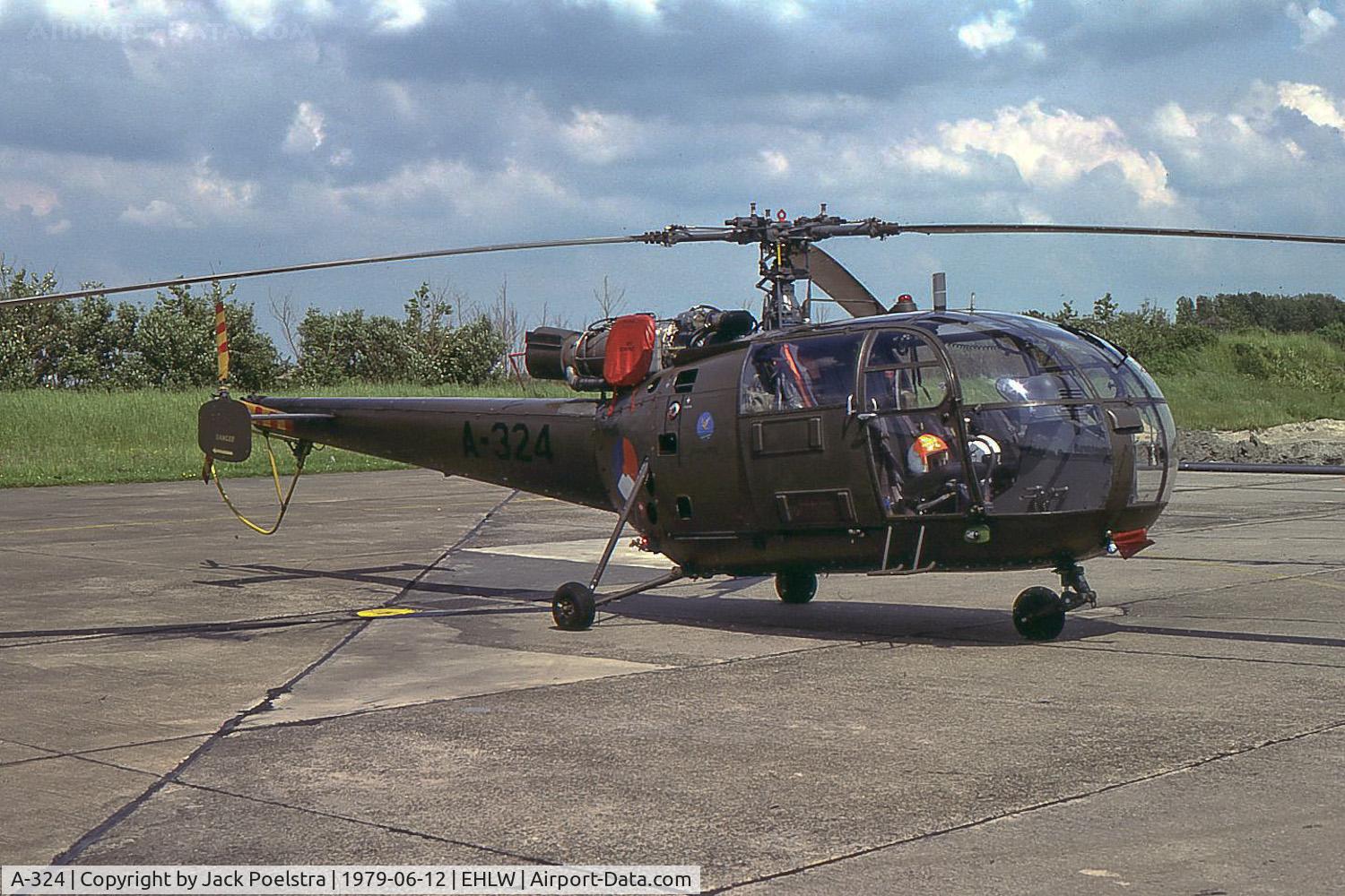 A-324, Aerospatiale SA-316B Alouette III C/N 1324, A-324 of 298 Sqdn at Leuwarden AFB