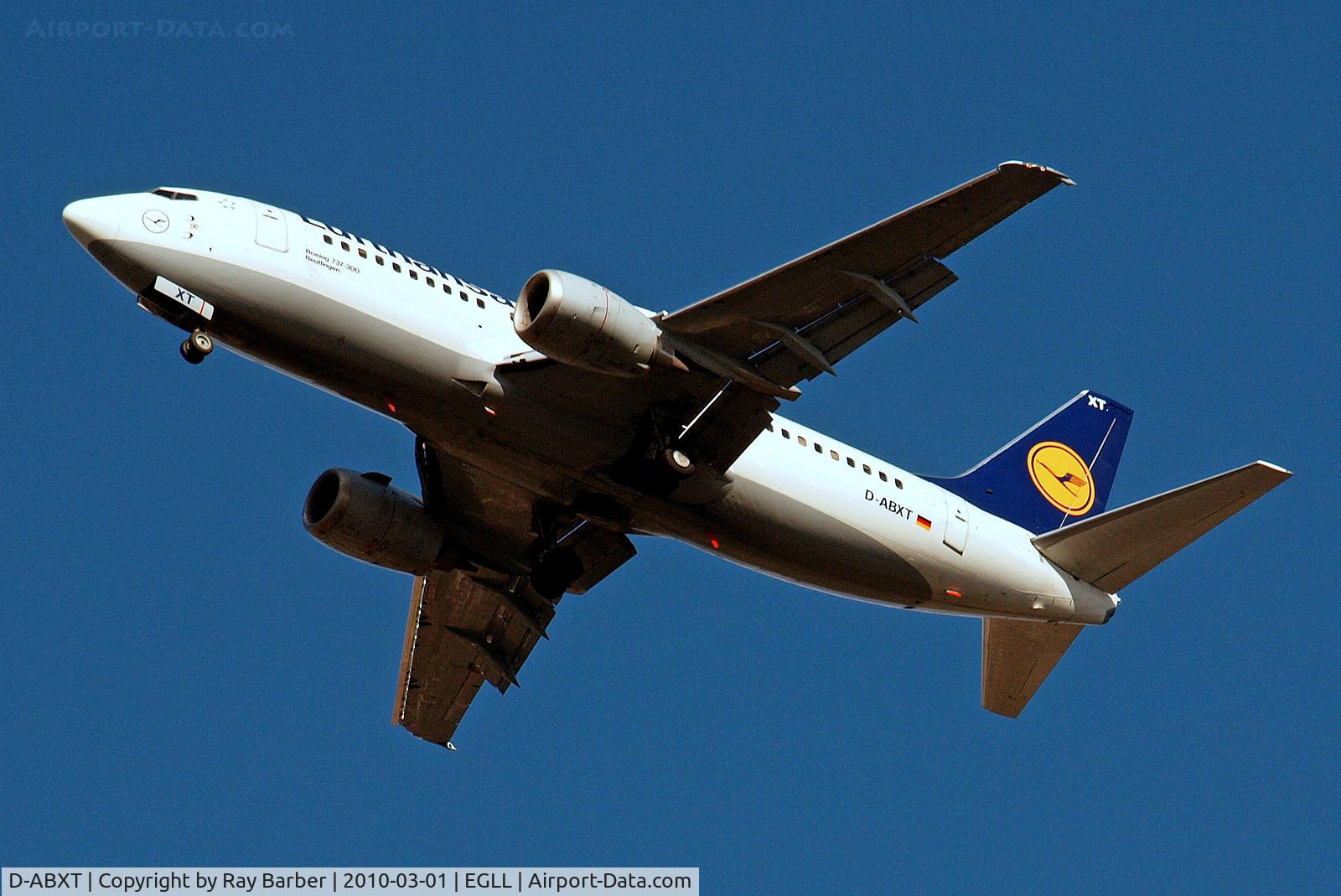 D-ABXT, 1989 Boeing 737-330 C/N 24281, D-ABXT   Boeing 737-330 [24281] (Lufthansa) Home~G 01/03/2010