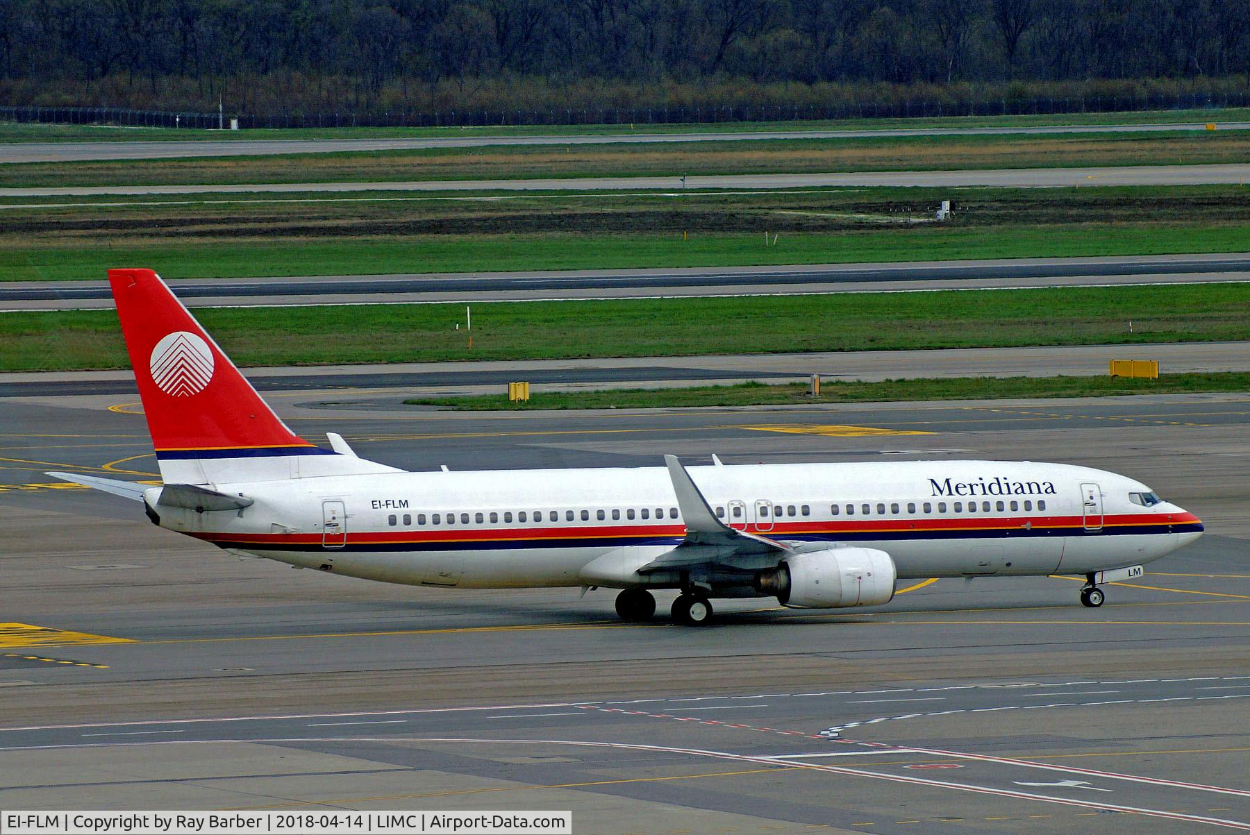 EI-FLM, 2001 Boeing 737-85F C/N 30571, EI-FLM   Boeing 737-85F [30571] (Meridiana) Milan-Malpensa~I 14/04/2018