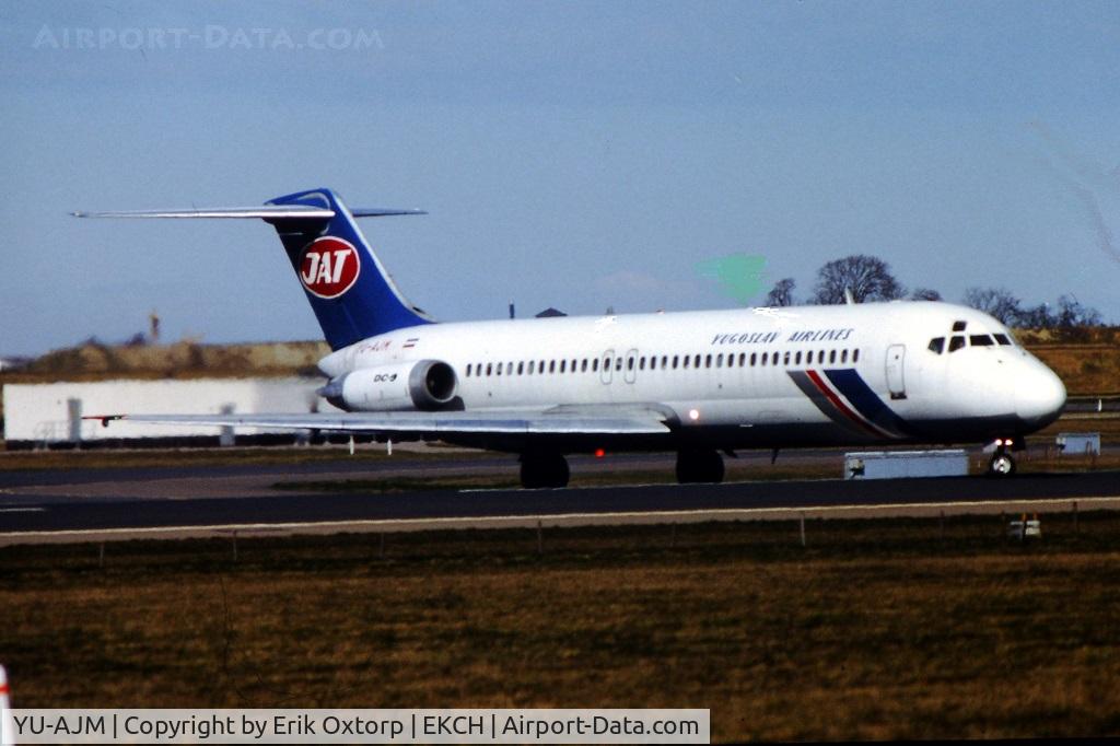 YU-AJM, 1973 McDonnell Douglas DC-9-32 C/N 47582, YU-AJM about to take off rw 04R