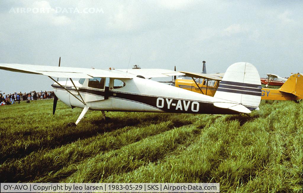 OY-AVO, 1946 Cessna 140 C/N 9032, Air Show Skrydstrup 29.5.1983