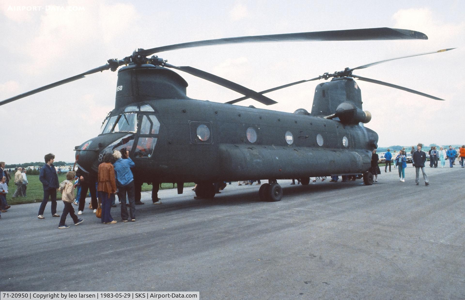 71-20950, 1971 Boeing Vertol CH-47C Chinook C/N B.684, Air Show Skrydstrup 29.5.1983