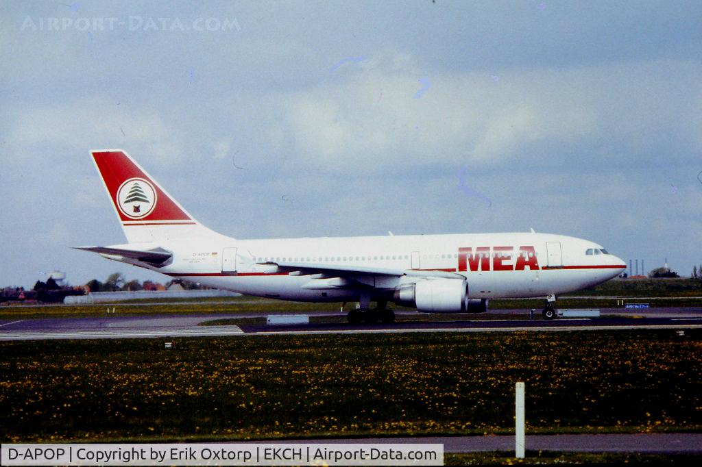 D-APOP, 1988 Airbus A310-304 C/N 481, D-APOP  taking off rw 04R
