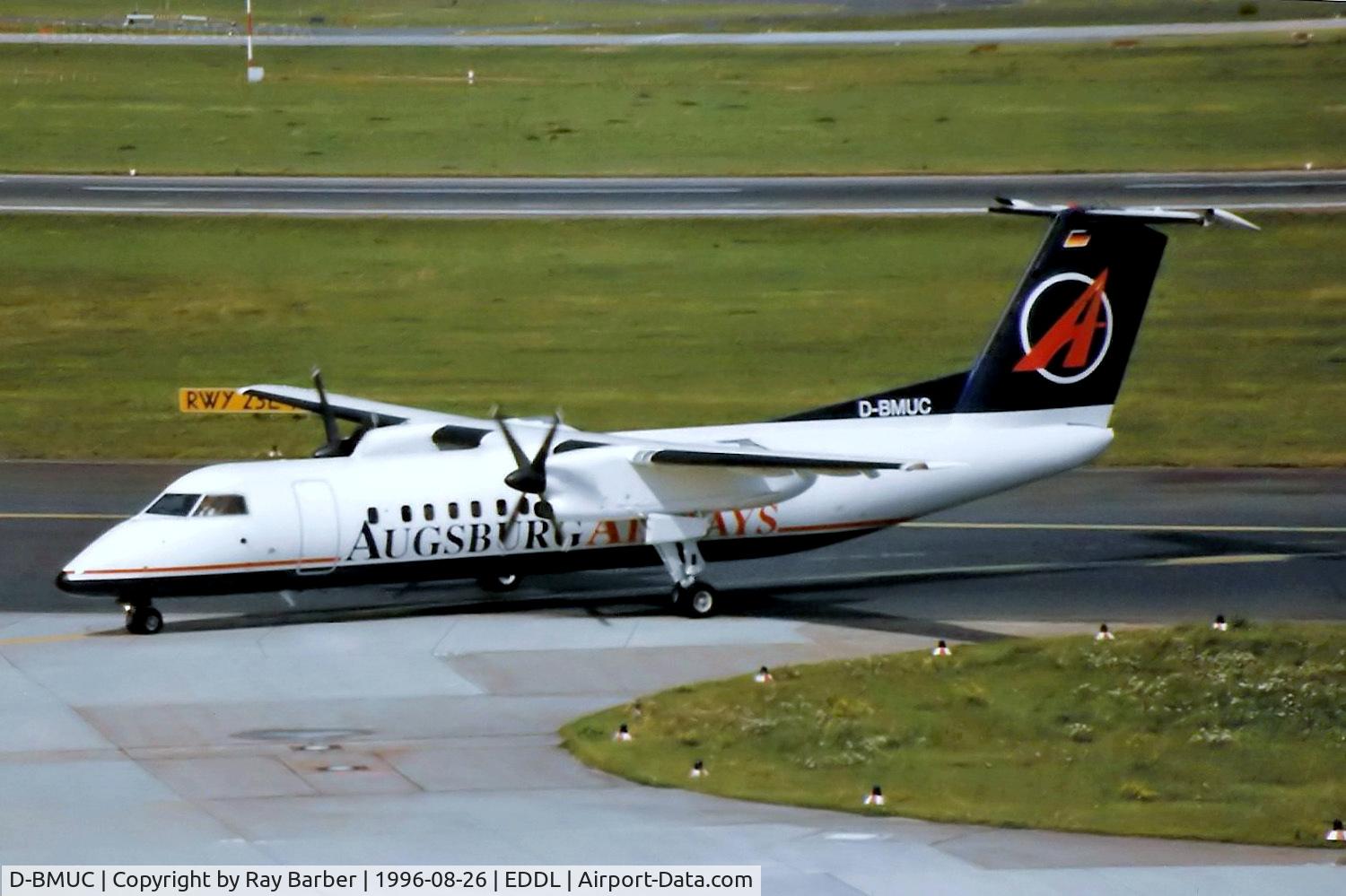 D-BMUC, 1992 De Havilland Canada DHC-8-314 Dash 8 C/N 350, D-AMUC   De Havilland Canada DHC-8-314A Dash 8 [350] (Augsburg Airways) Dusseldorf~D 26/08/1996