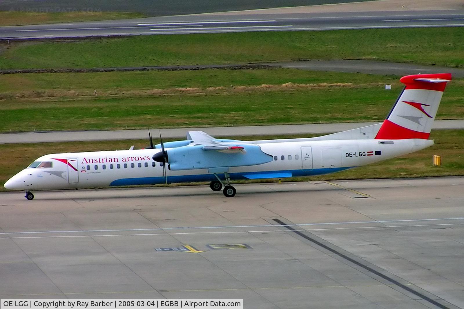 OE-LGG, 2002 De Havilland Canada DHC-8-402Q Dash 8 C/N 4074, OE-LGG   De Havilland Canada DHC-8Q-402 Dash 8 [4074] (Austrian Arrows) Birmingham Int'l~G 04/03/2005