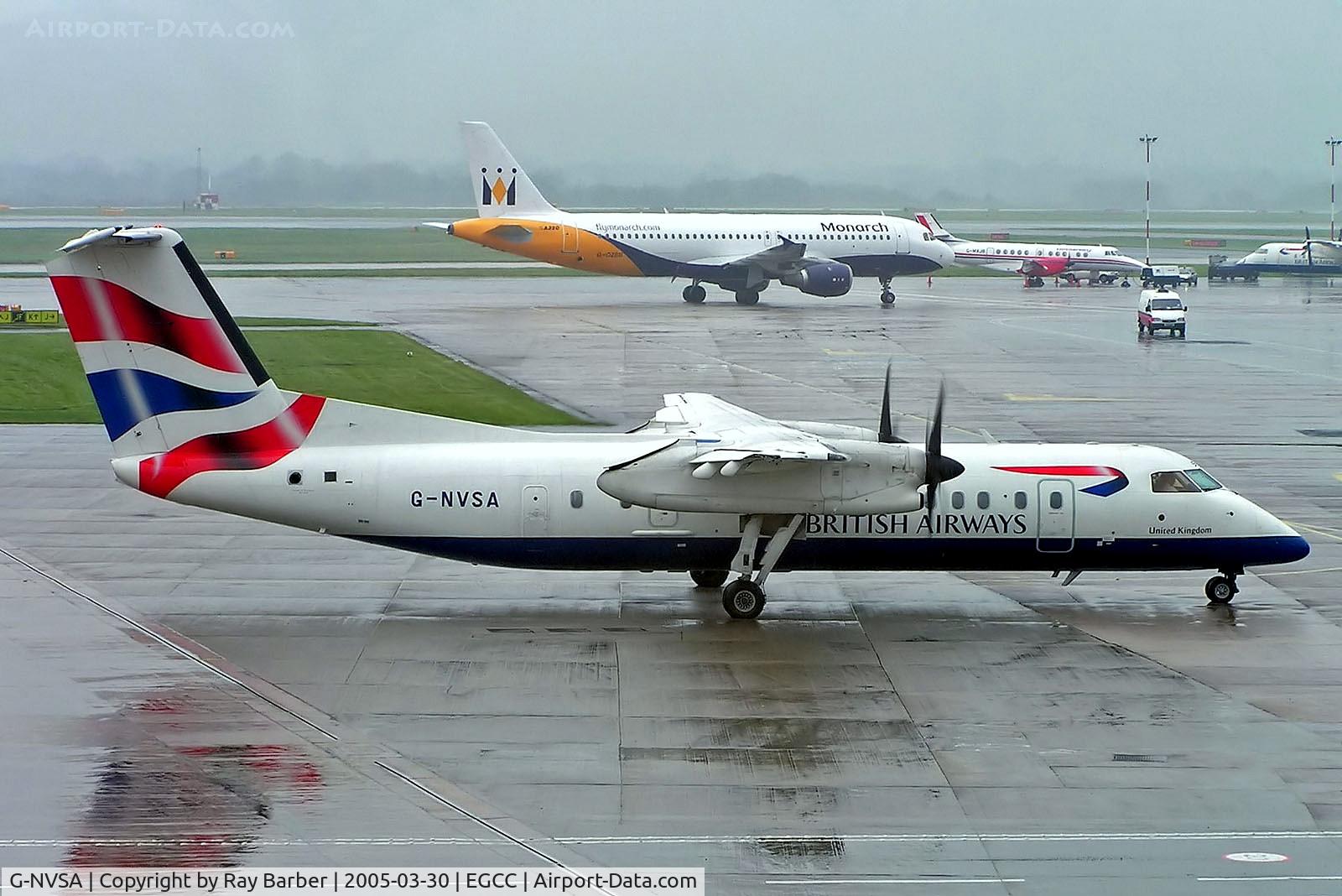 G-NVSA, 1997 De Havilland Canada DHC-8-311 Dash 8 C/N 451, G-NVSA   De Havilland Canada DHC-8Q-311B Dash 8 [451] (British Airways CitiExpress) Manchester-Ringway~G 30/03/2005