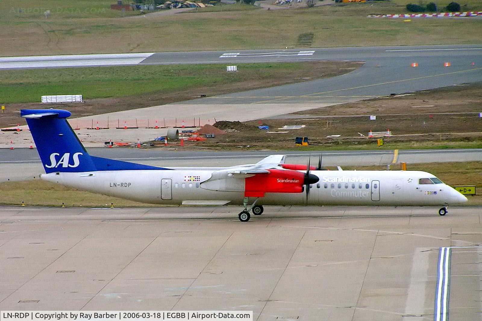 LN-RDP, 1999 De Havilland Canada DHC-8-402Q Dash 8 C/N 4012, LN-RDP   De Havilland Canada DHC-8Q-402 Dash 8 [4012] (SAS Scandinavian Airlines) Birmingham Int'l~G 18/03/2006