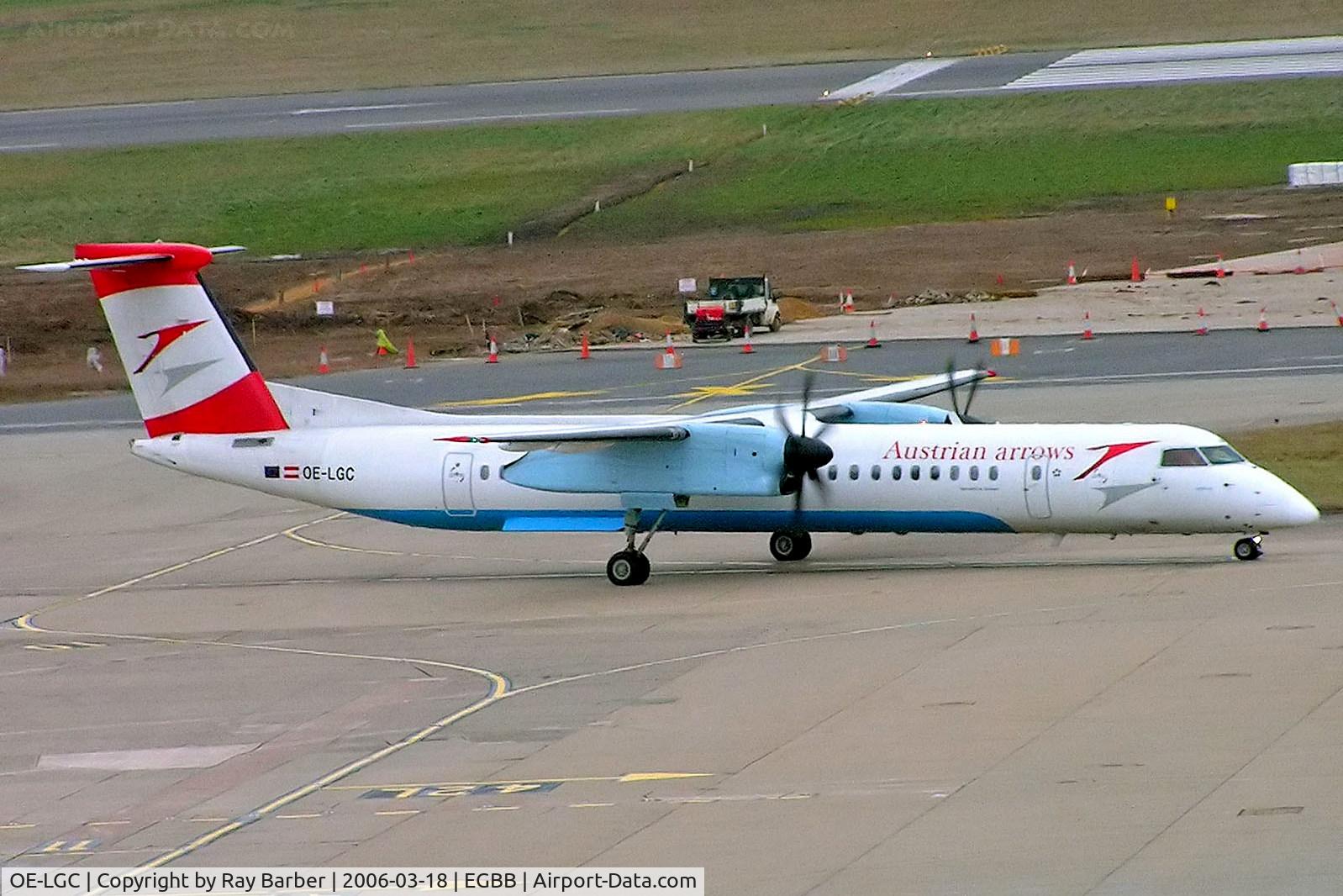 OE-LGC, 2000 De Havilland Canada DHC-8-402Q Dash 8 C/N 4026, OE-LGC   De Havilland Canada DHC-8Q-402 Dash 8 [4026] (Austrian Arrows) Birmingham Int'l~G 18/03/2006