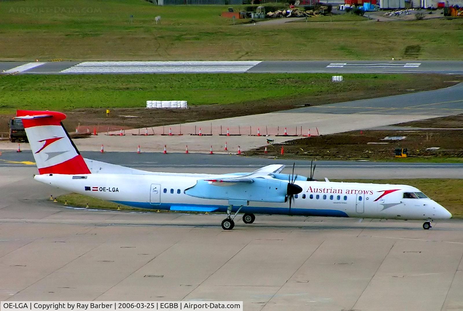 OE-LGA, 1999 De Havilland Canada DHC-8-402Q Dash 8 C/N 4014, OE-LGA   De Havilland Canada DHC-8Q-402 Dash 8 [4014] (Austrian Arrows) Birmingham Int'l~G 25/03/2006