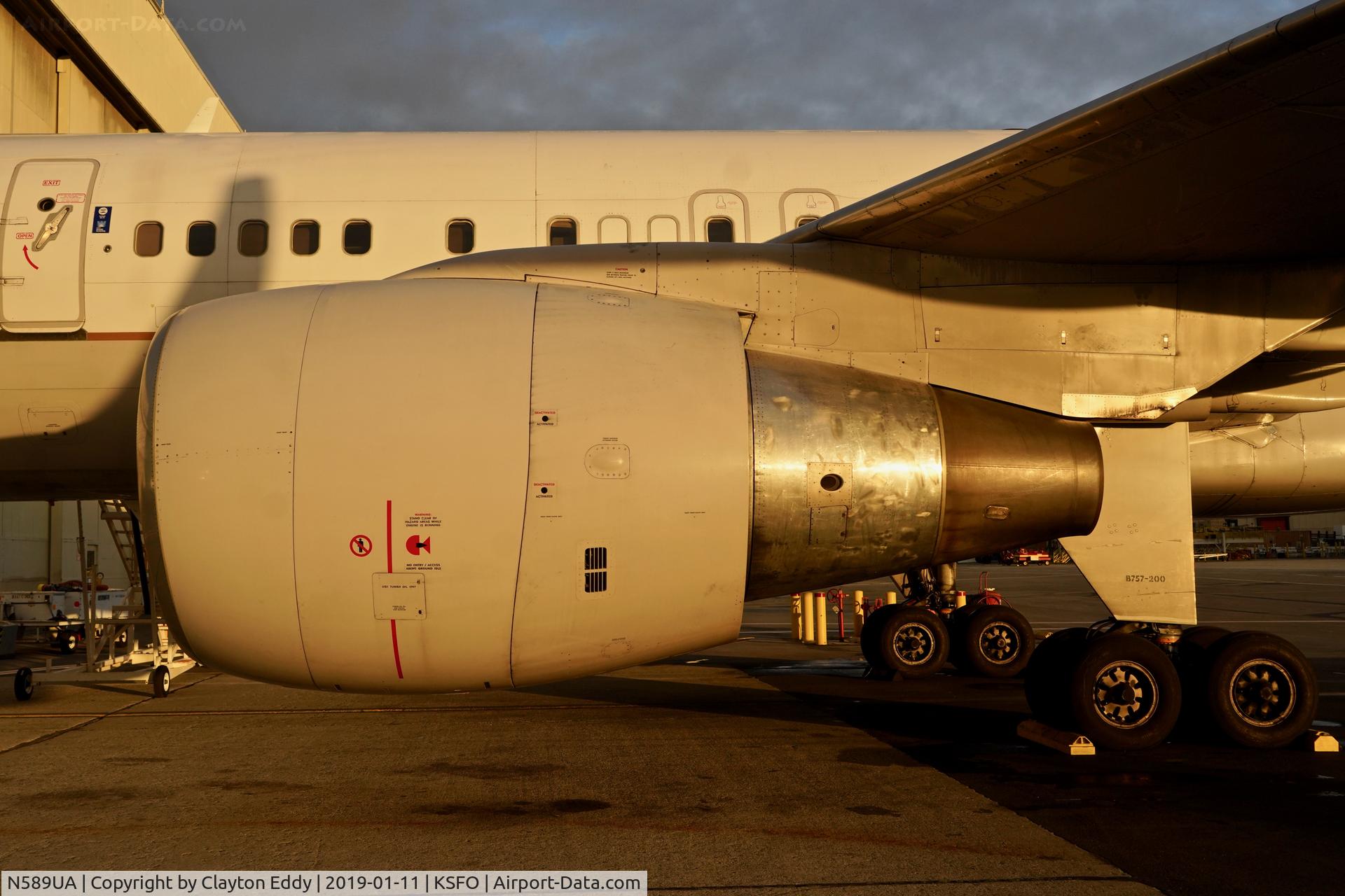 N589UA, 1997 Boeing 757-222 C/N 28707, SFO 2019.