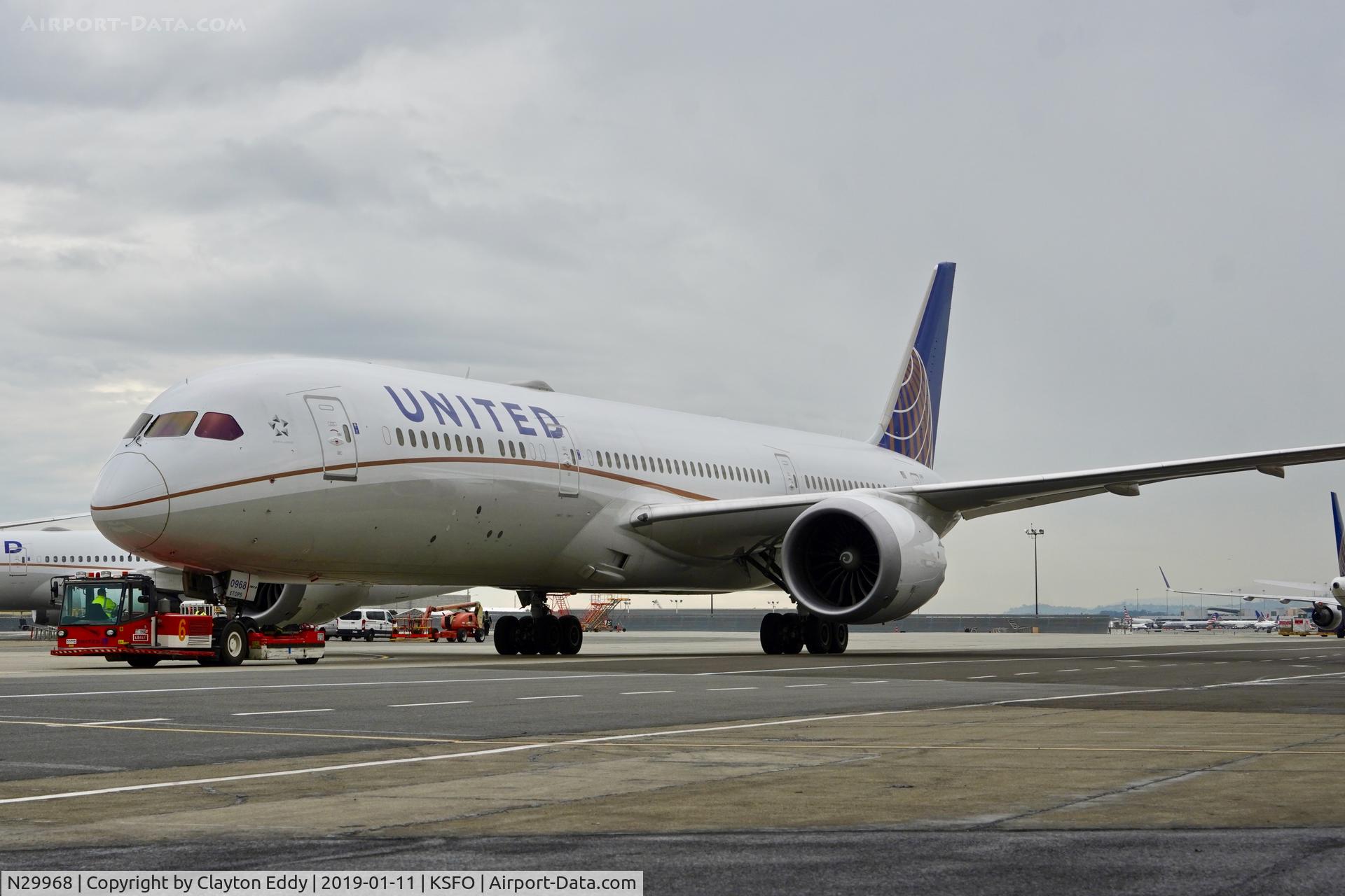 N29968, 2017 Boeing 787-9 Dreamliner Dreamliner C/N 60141, SFO 2019.