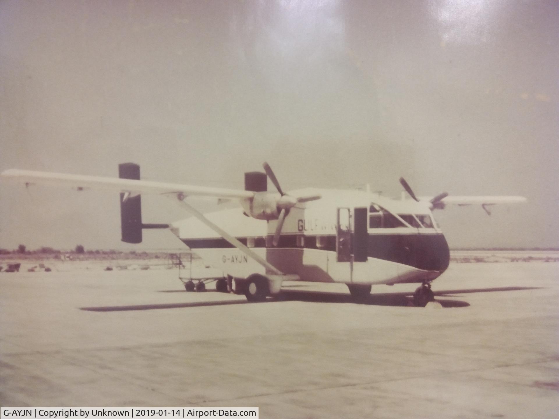 G-AYJN, 1970 Short SC-7 Skyvan 3-100 C/N SH.1885, Gulf Aviation