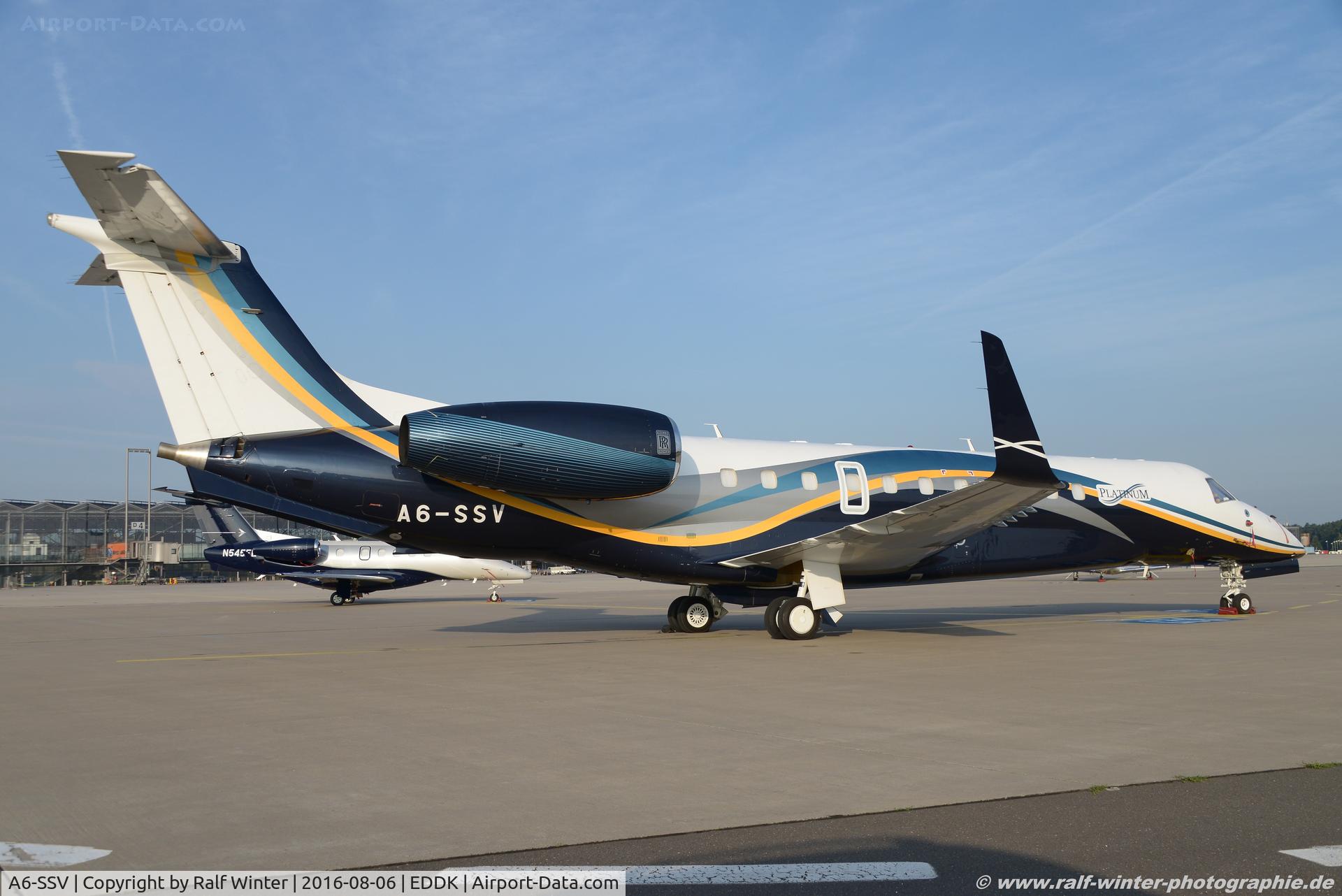 A6-SSV, 2012 Embraer EMB-135BJ Legacy 650 C/N 14501156, Embraer EMB-135BJ Legacy 600 - MJE Empire Aviation Group - 14501156 - A6-SSV - 06.08.2016 - CGN