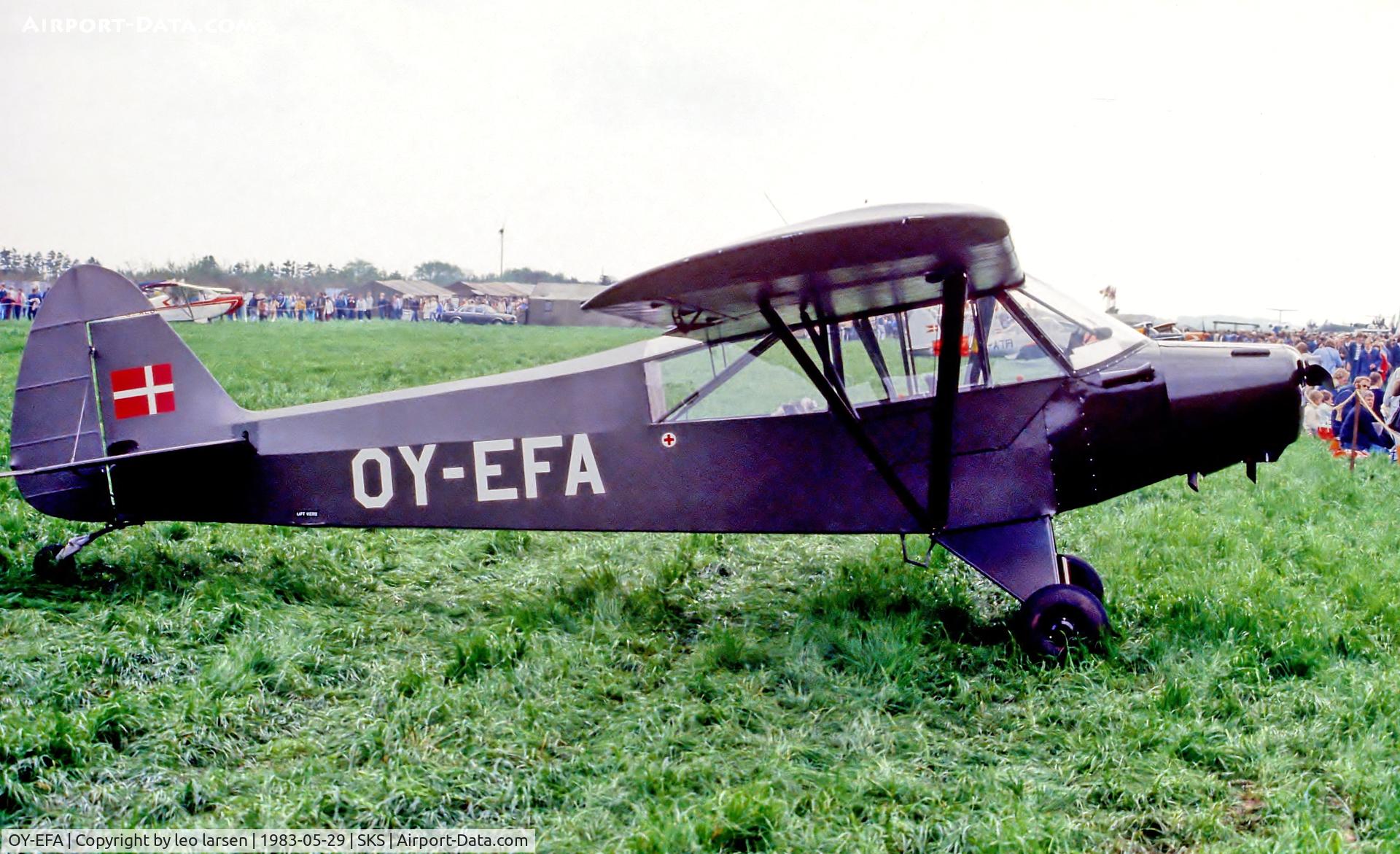 OY-EFA, 1951 Piper L-18C Super Cub (PA-18-95) C/N 18-1477, Air Show Skrydstrup 29.5.1983