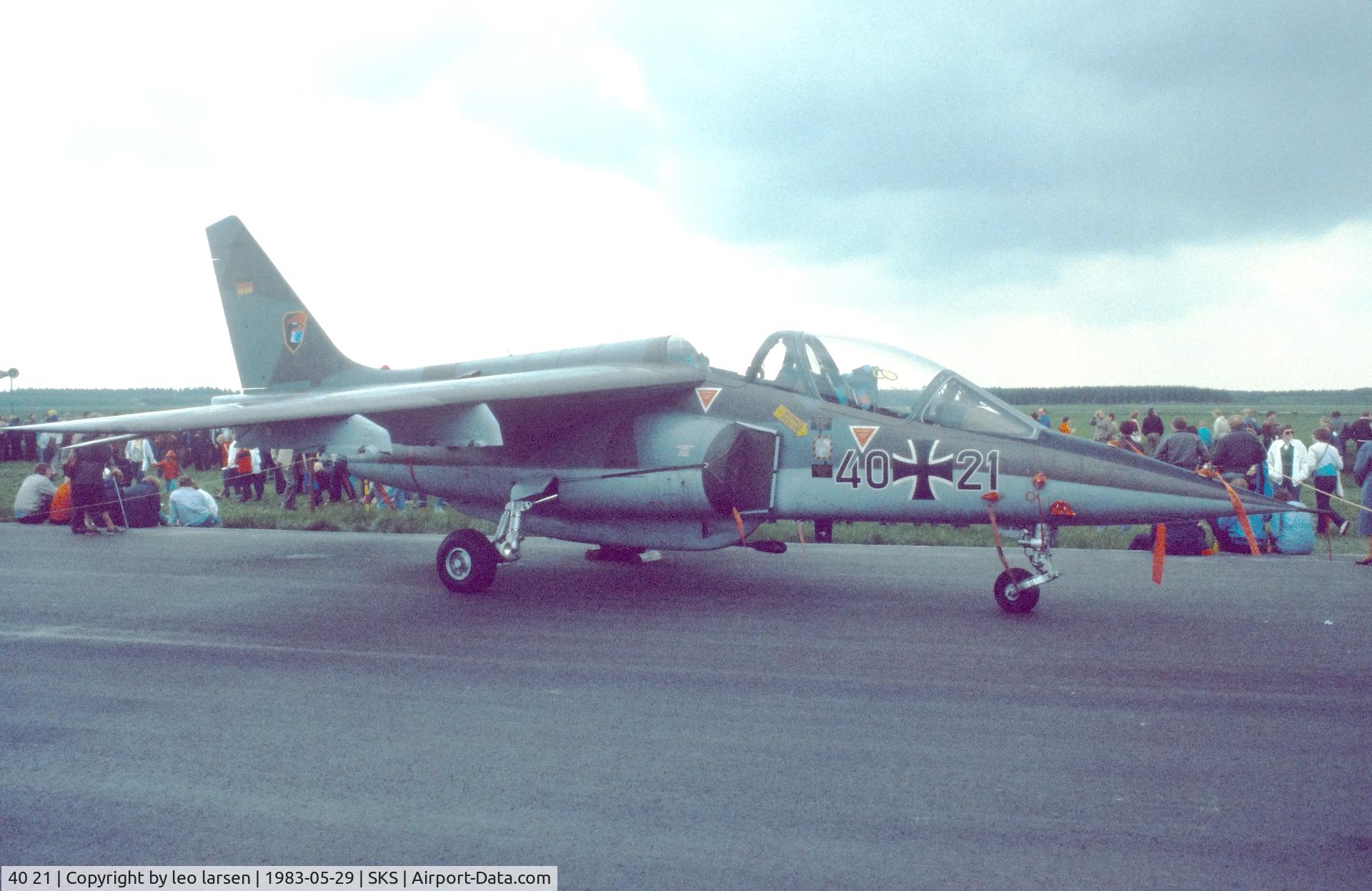 40 21, 1979 Dassault-Dornier Alpha Jet A C/N 0021, Air Show Skrydstrup 29.5.1983