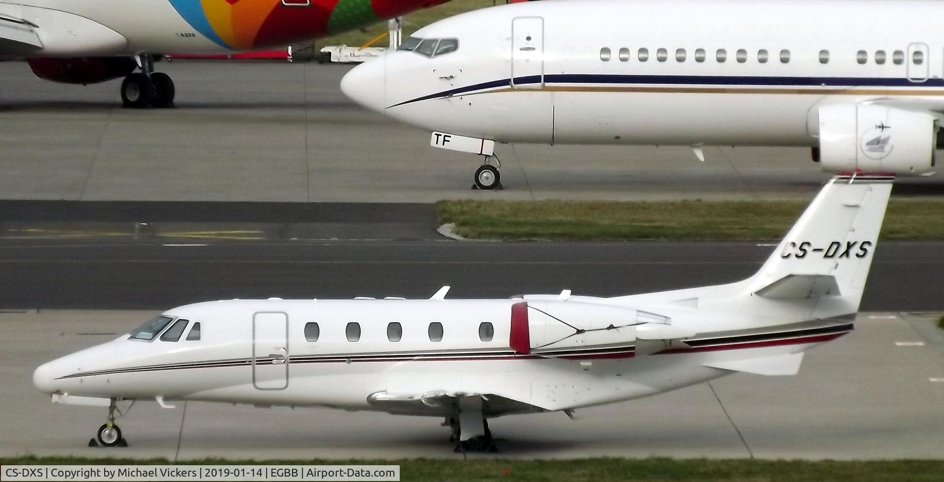 CS-DXS, 2007 Cessna 560XLS Citation Excel C/N 560-5754, Parked on the XLR Ramp at BHX