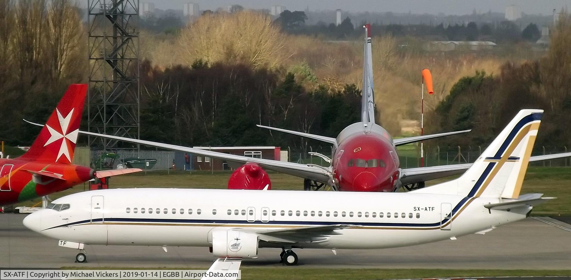 SX-ATF, 1992 Boeing 737-406 C/N 25423, Parked outside on the MAEL Ramp for Maintanace