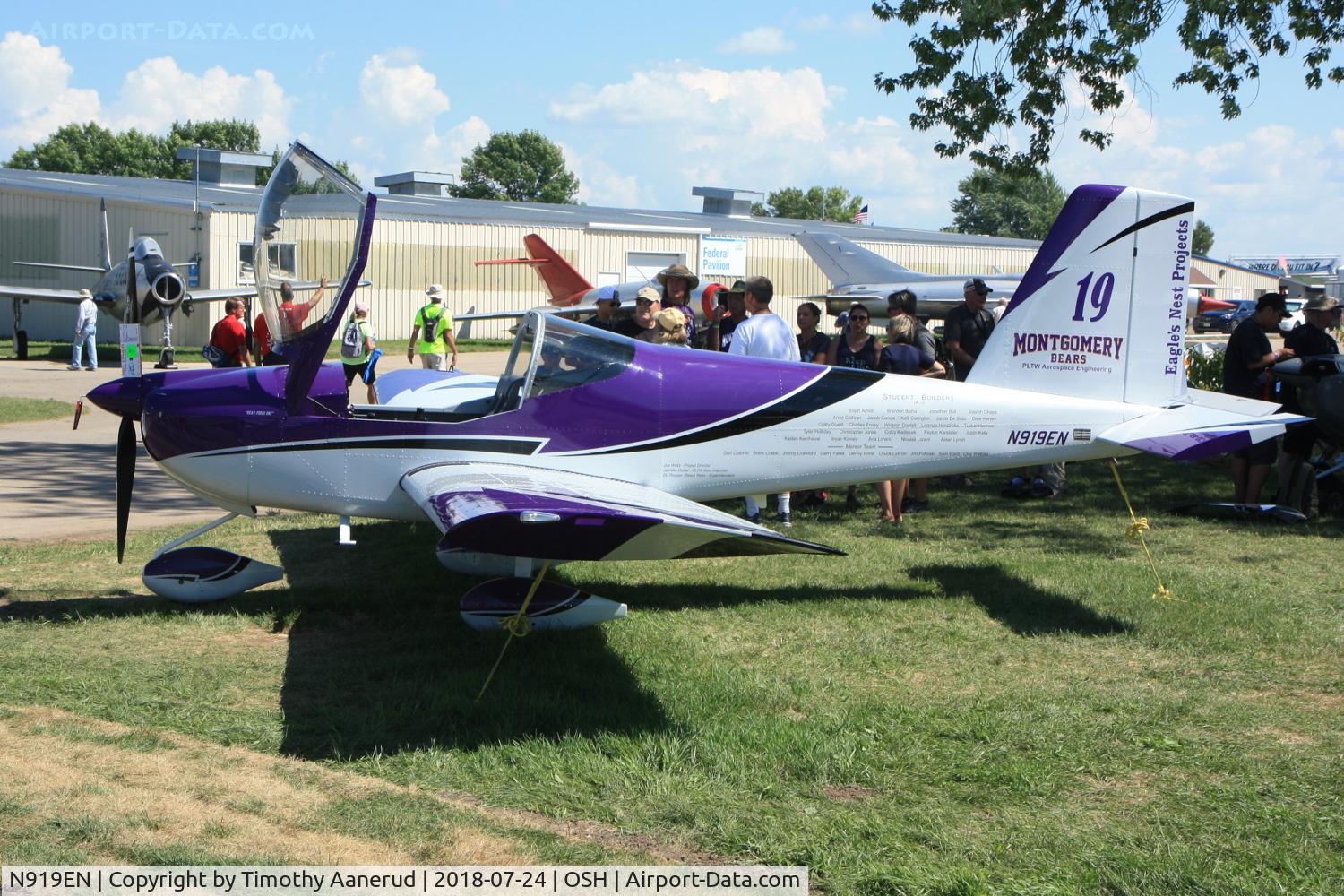 N919EN, 2018 Vans RV-12 C/N 121023, 2018 VANS AIRCRAFT INC RV-12, c/n: 121023