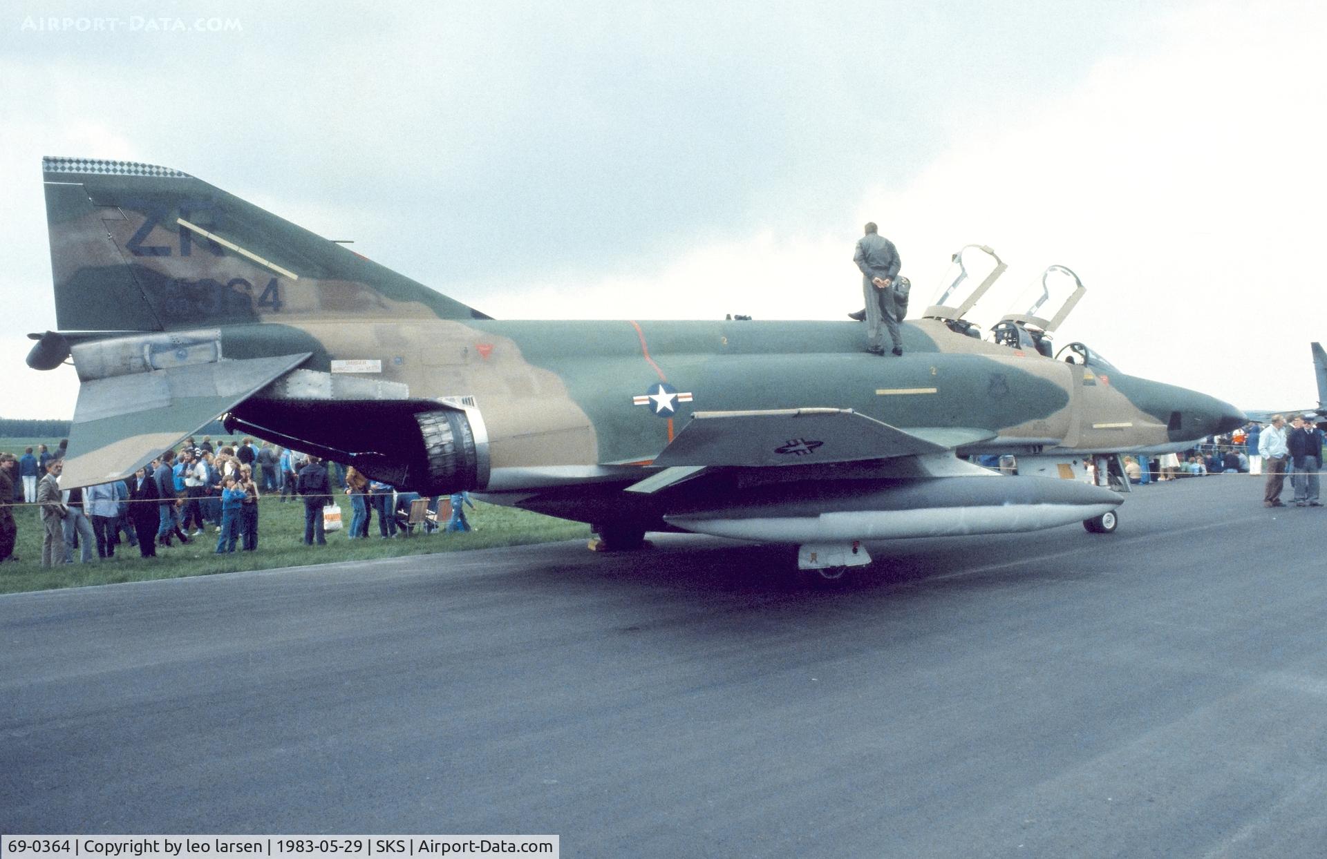 69-0364, McDonnell Douglas RF-4C Phantom II C/N 3812, Air Show Skrydstrup 29.5.1983