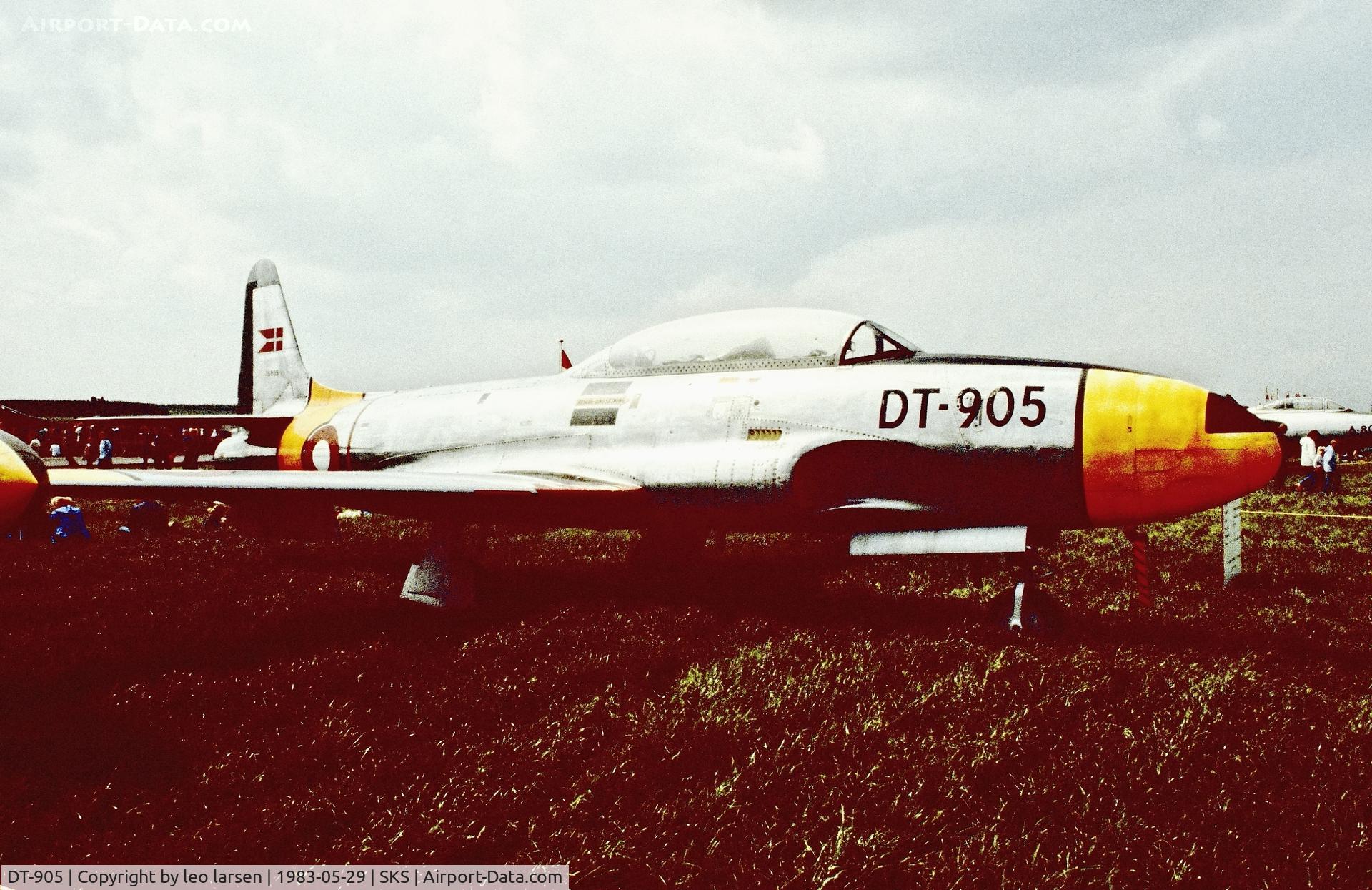DT-905, 1951 Lockheed T-33A Shooting Star C/N 580-6689, Air Show Skrydstrup 29.5.1983