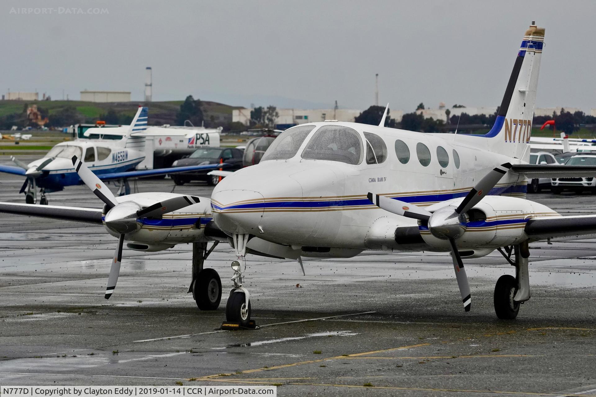 N777D, 1981 Cessna 340A C/N 340A1257, Buchanan Field Concord California 2019.