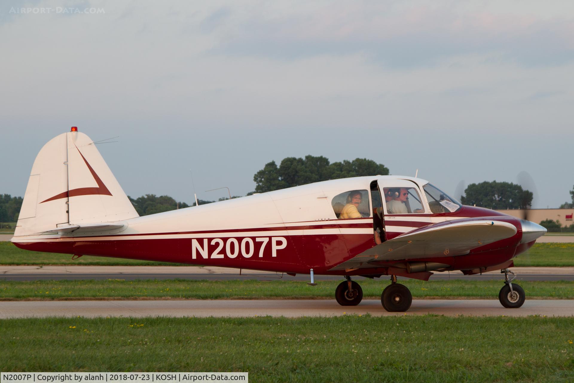 N2007P, 1956 Piper PA-23 C/N 23-579, Taxying at AirVenture 2018 with a fresh paint job