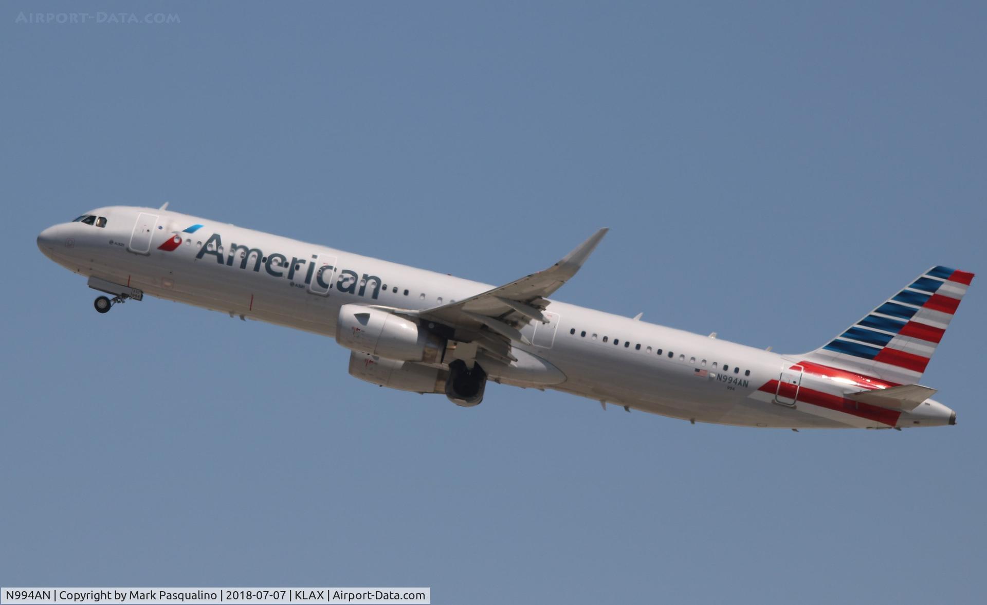 N994AN, 2016 Airbus A321-231 C/N 7407, Airbus A321-231