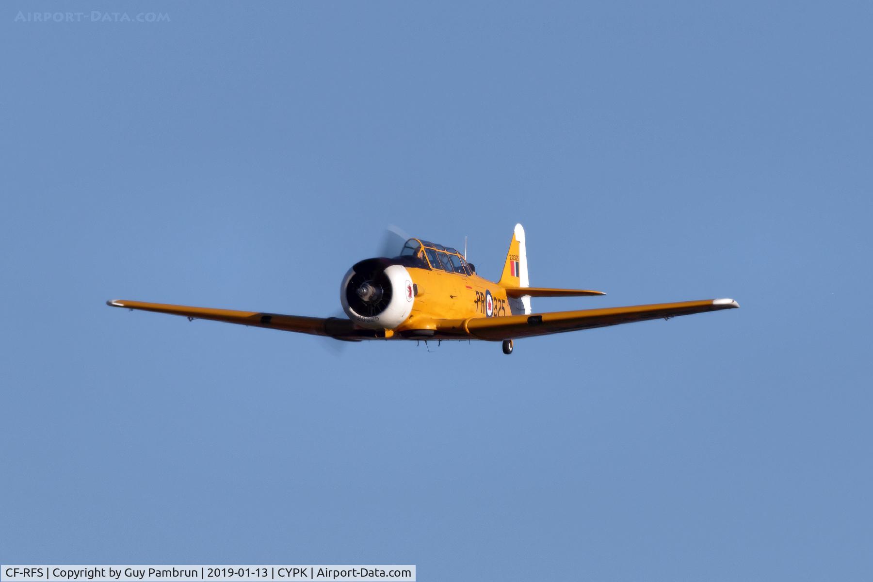 CF-RFS, 1952 Canadian Car & Foundry T-6 Harvard Mk.4 C/N CCF4-116, High speed low pass