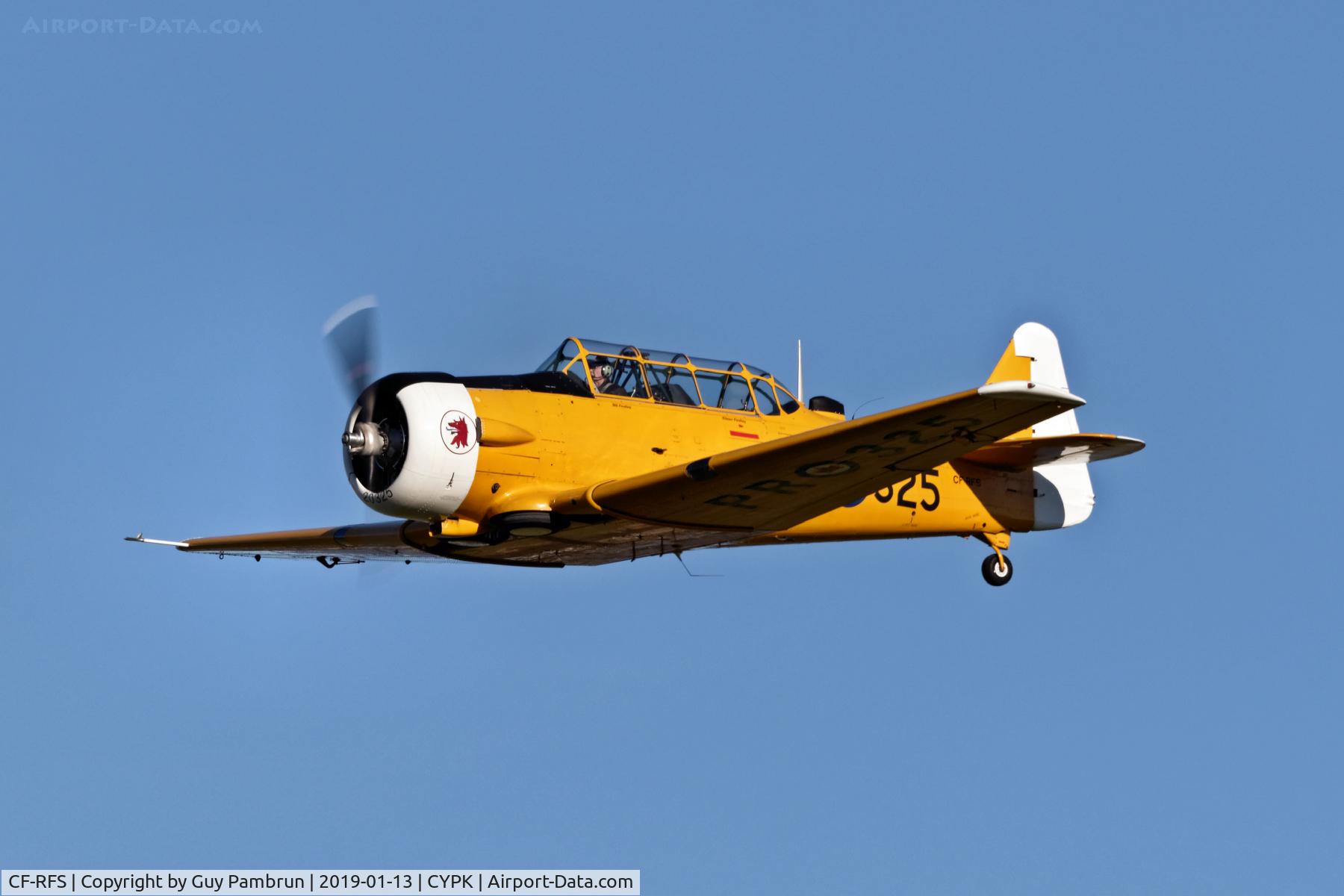 CF-RFS, 1952 Canadian Car & Foundry T-6 Harvard Mk.4 C/N CCF4-116, High speed low pass