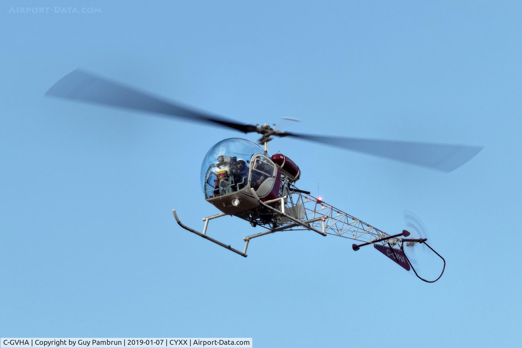 C-GVHA, 1956 Bell 47G-2 C/N 1695, Landing