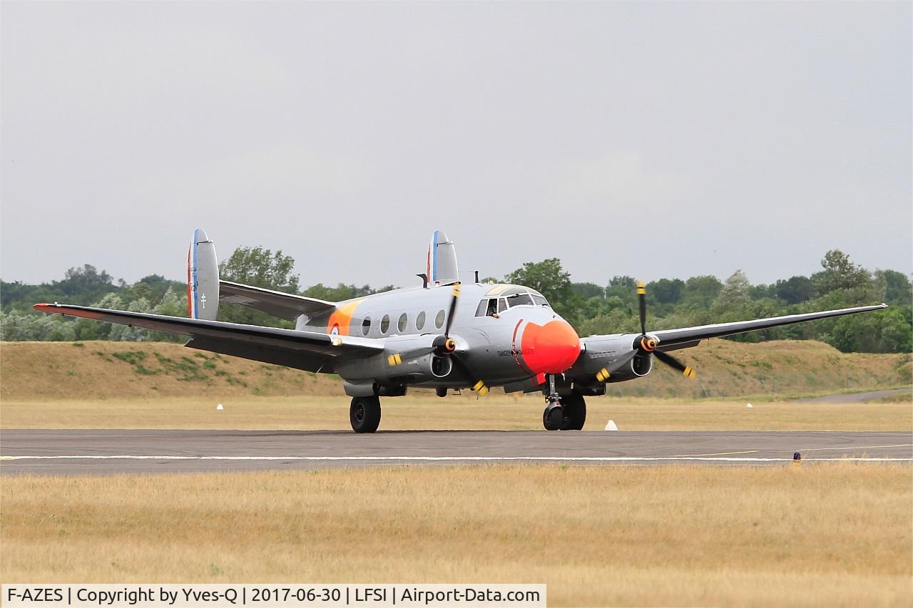 F-AZES, Dassault MD-312 Flamant C/N 226, Dassault MD-312 Flamant, Taxiing to parking area, St Dizier-Robinson Air Base 113 (LFSI) Open day 2017