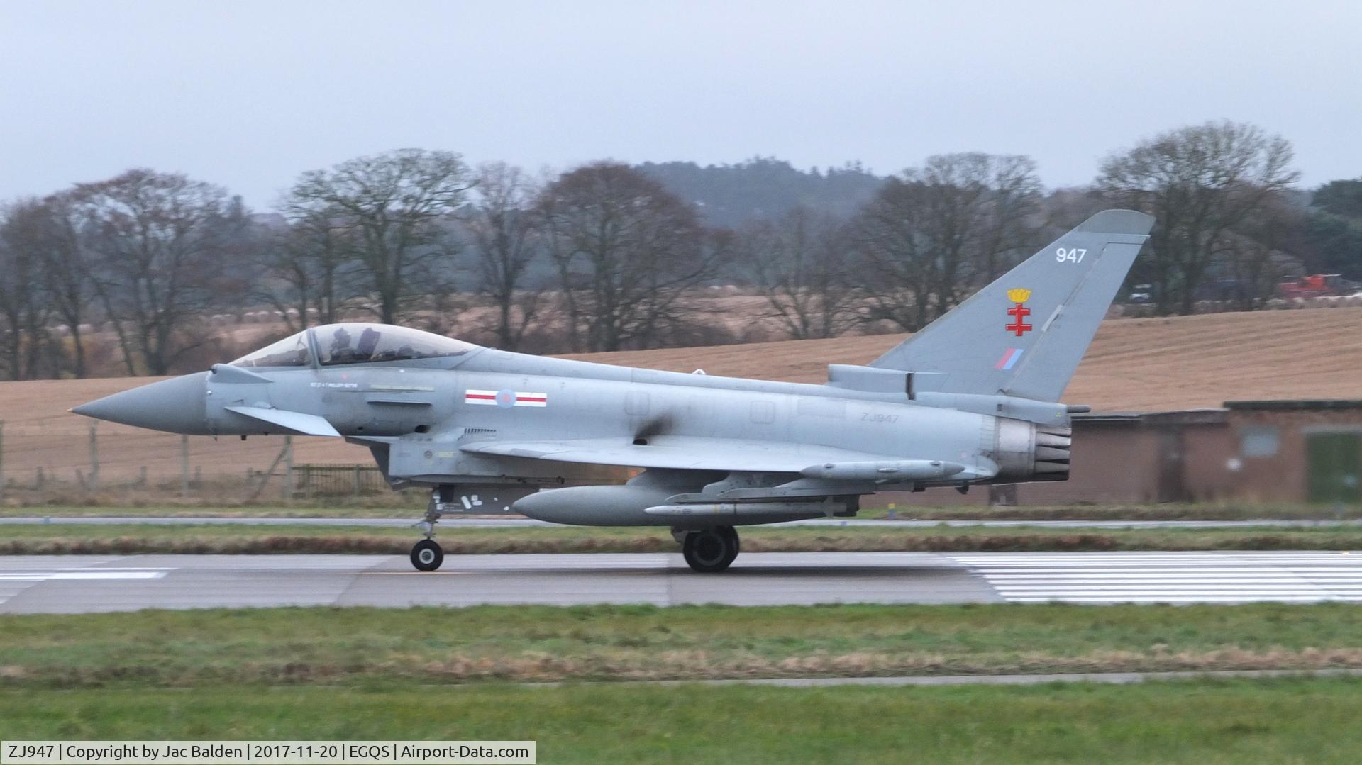 ZJ947, 2008 Eurofighter EF-2000 Typhoon FGR4 C/N 0159/BS040, ZJ947 at RAF Lossiemouth