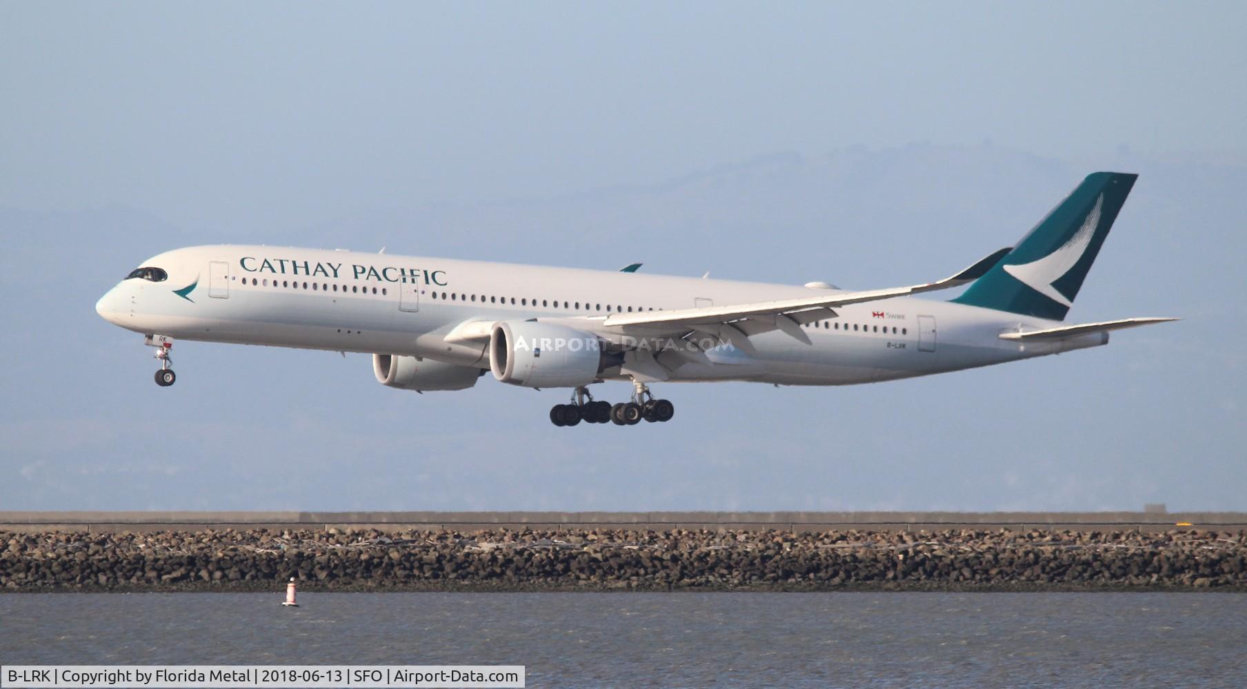 B-LRK, 2016 Airbus A350-941 C/N 070, Cathay Pacific