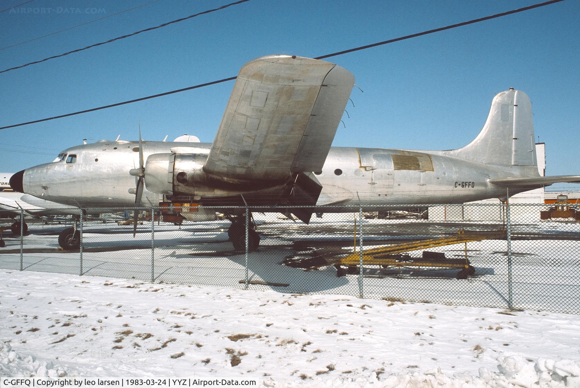 C-GFFQ, Douglas C-54D Skymaster C/N 27298, Toronto 24.3.1983