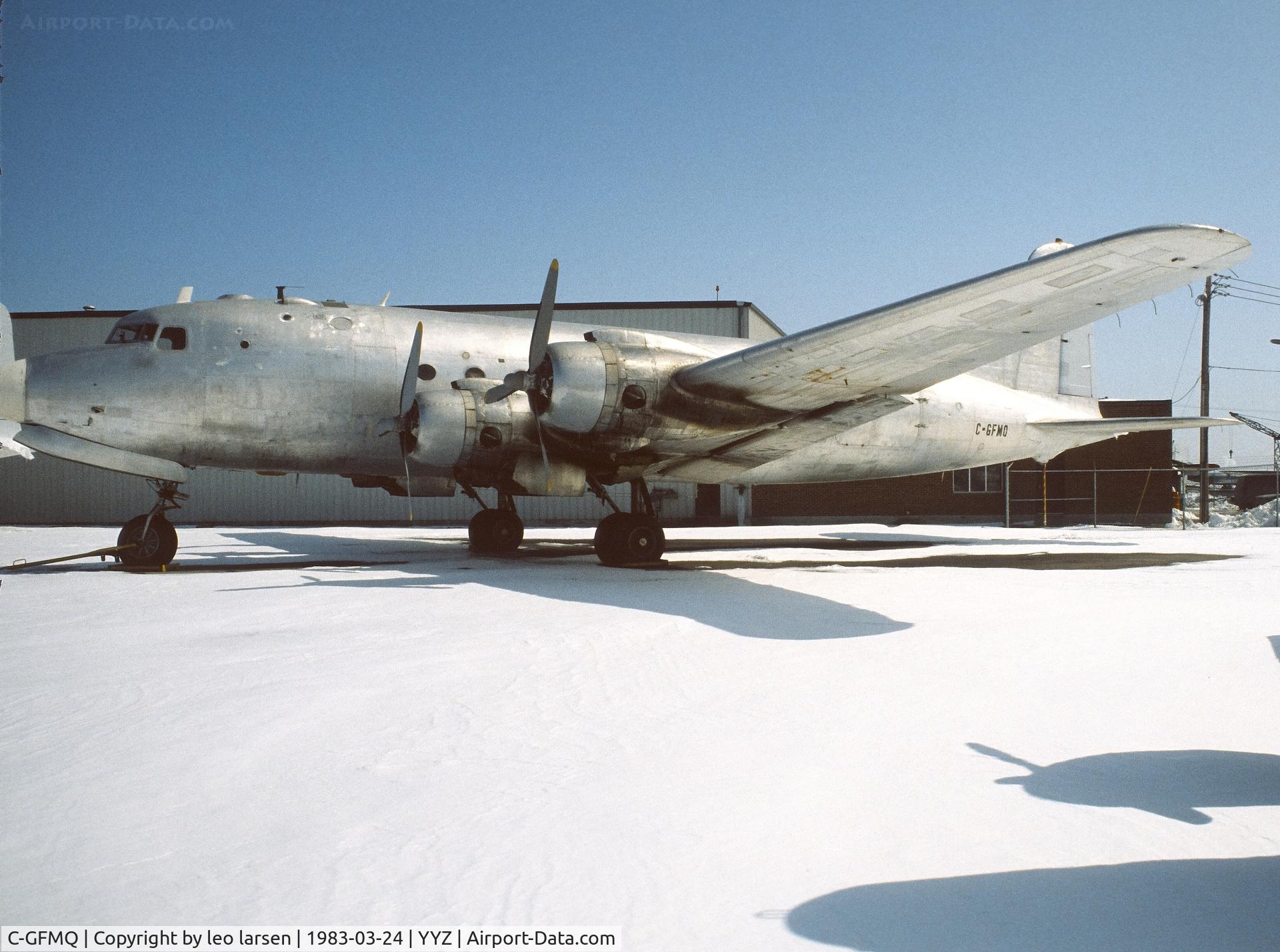 C-GFMQ, 1944 Douglas C54E-DC C/N 27265, Toronto 24.3.1983