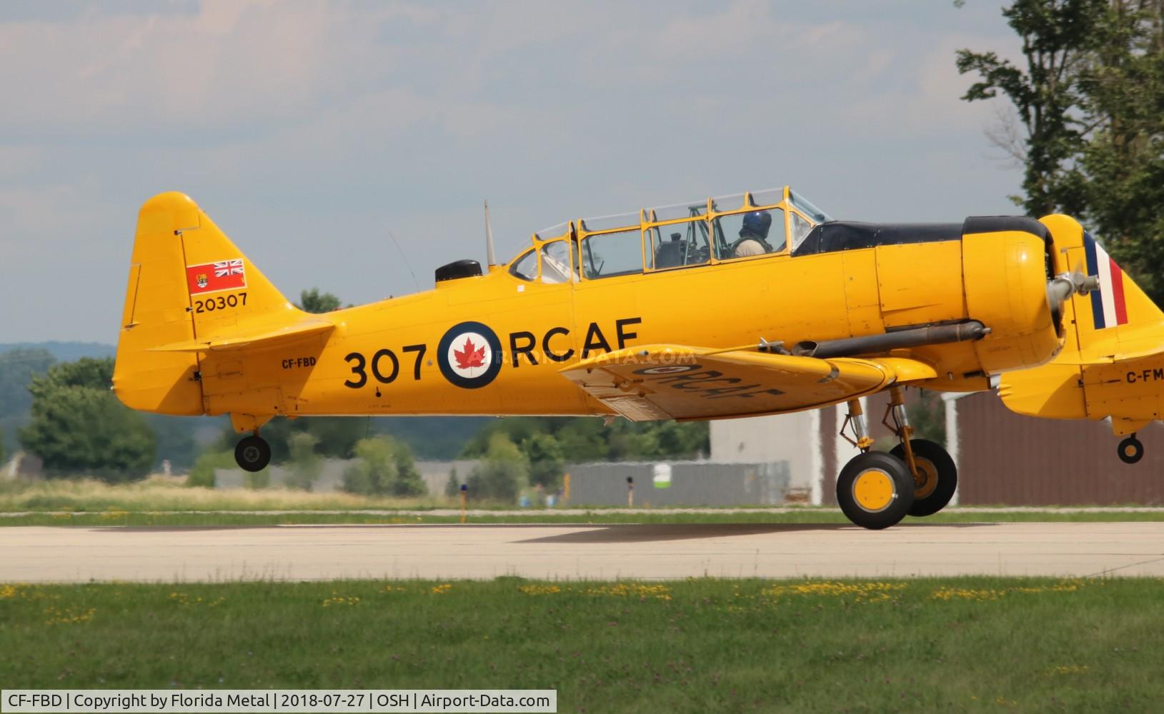 CF-FBD, 1952 Canadian Car & Foundry T-6 Harvard Mk.4 C/N CCF4-98, Harvard