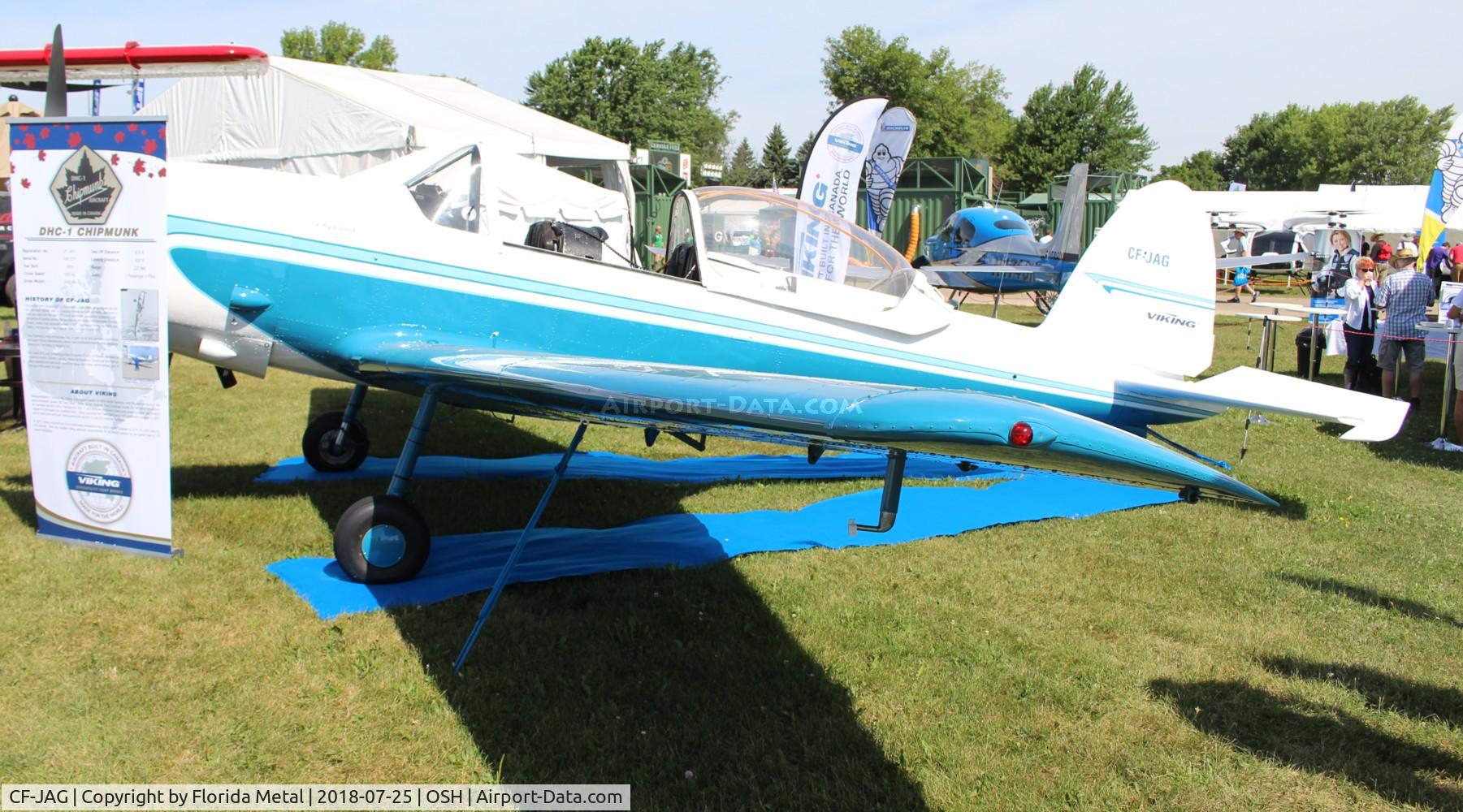 CF-JAG, 1956 De Havilland Canada DHC-1B-2-S5 Chipmunk Mk2 C/N 189-227, Chipmunk