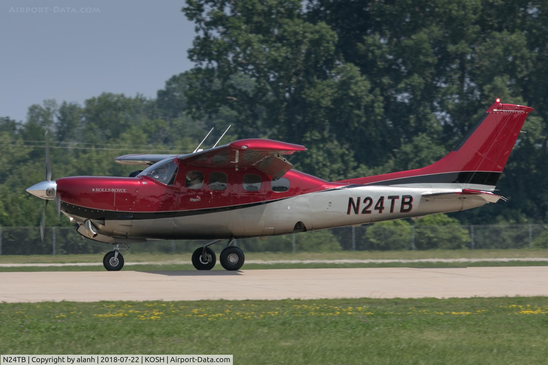 N24TB, 1982 Cessna P210N Pressurised Centurion C/N P21000799, Arriving at AirVenture 2018