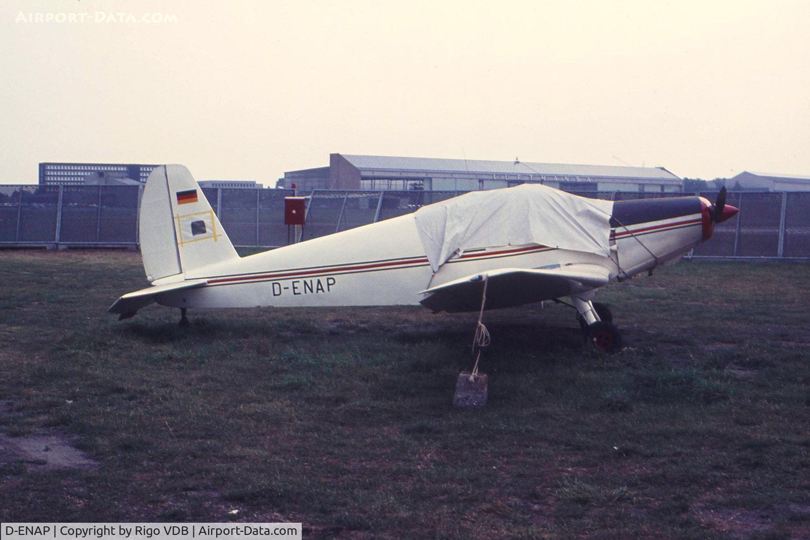 D-ENAP, Benes-Mraz M-1D Sokol C/N not found D-ENAP, Germany early 1970's. Place and date unknown.