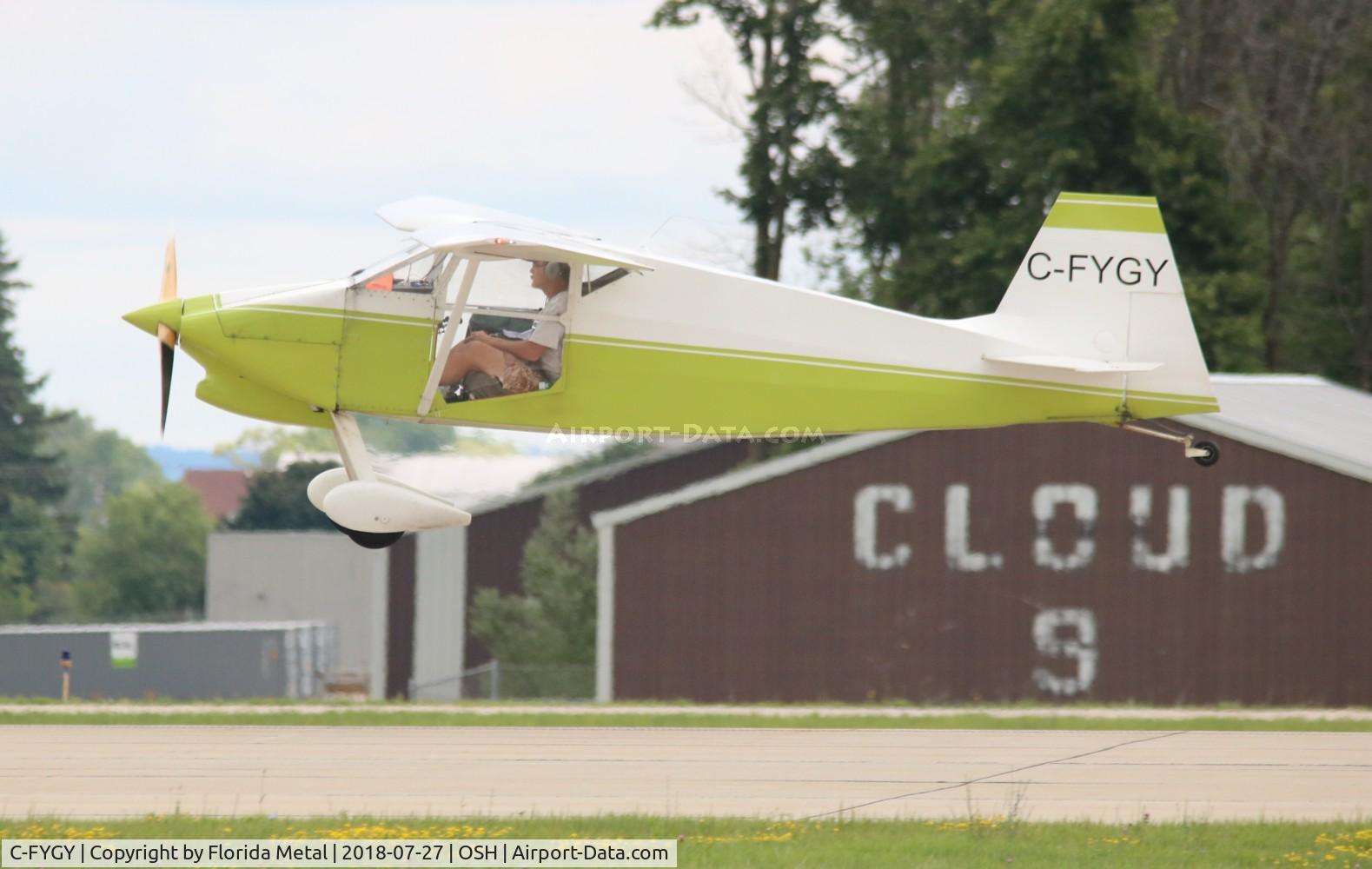 C-FYGY, 1971 Wittman W-8 Tailwind C/N 0102 54, Wittman Tailwind