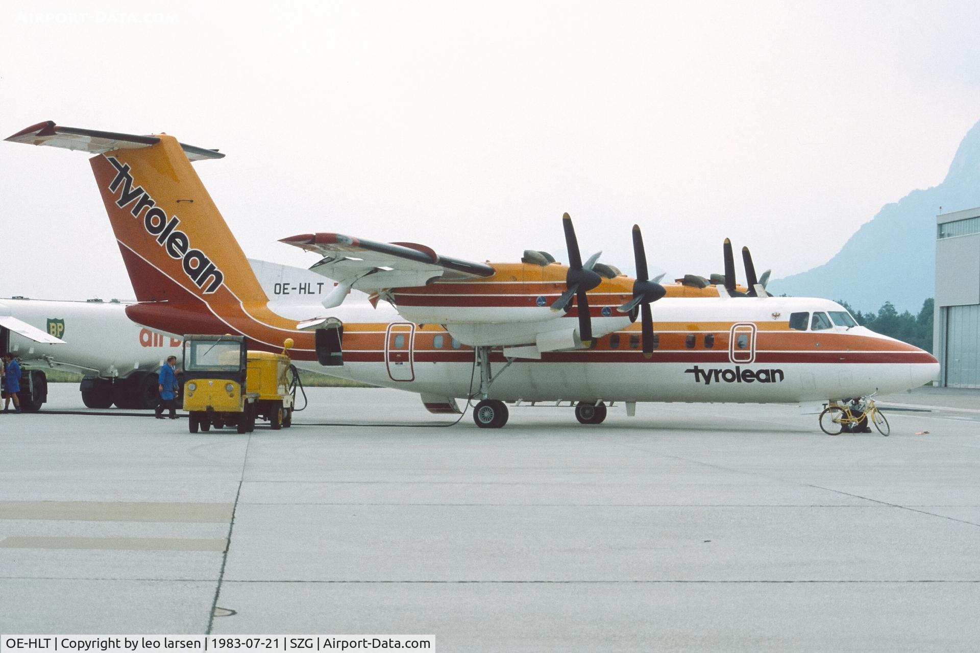 OE-HLT, 1981 De Havilland Canada DHC-7-102 Dash 7 C/N 50, Salzburg 21.7.1983