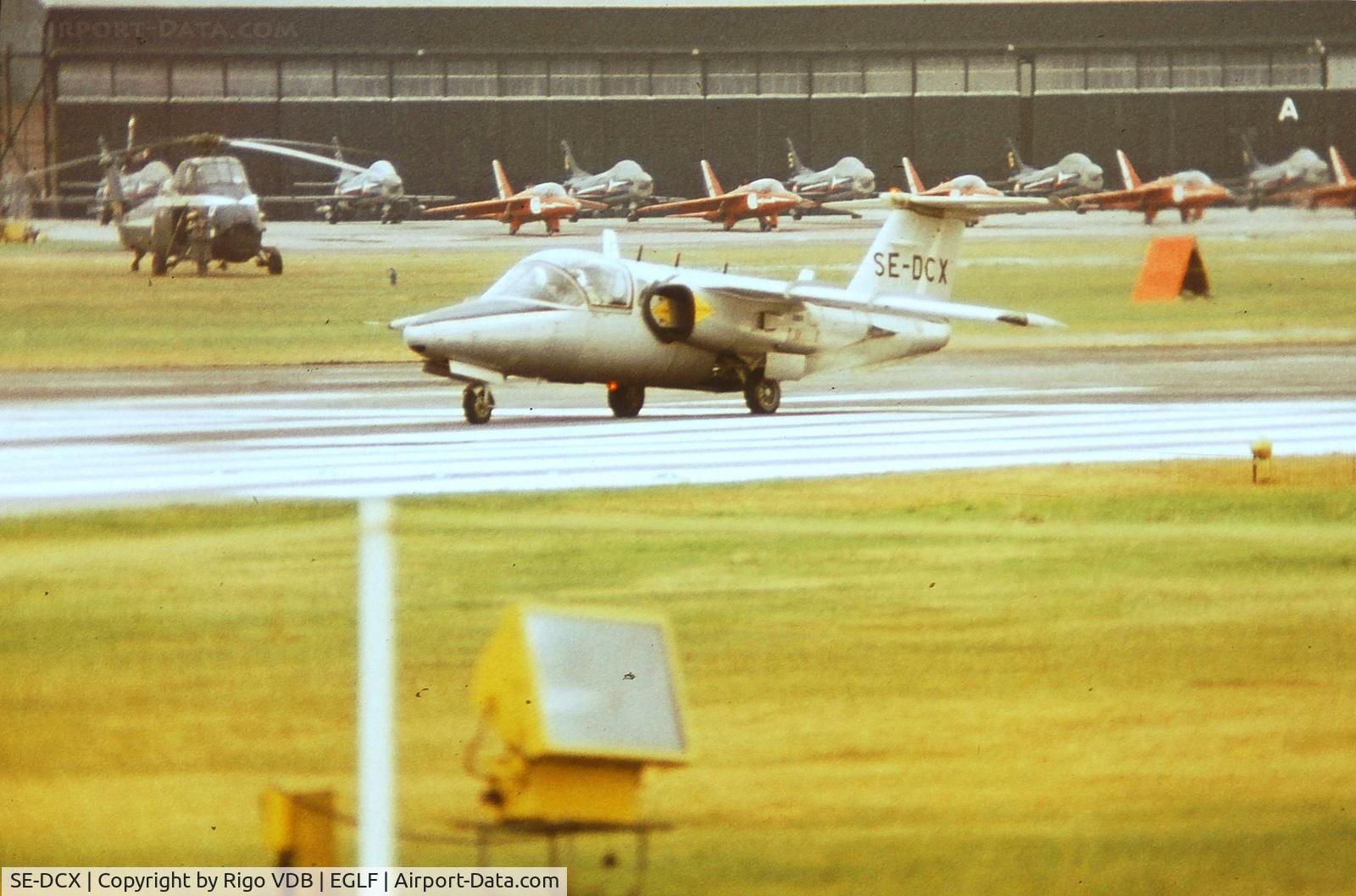SE-DCX, Saab 105OE C/N 105435, FAB airshow 1972. Became later 1135 / E.